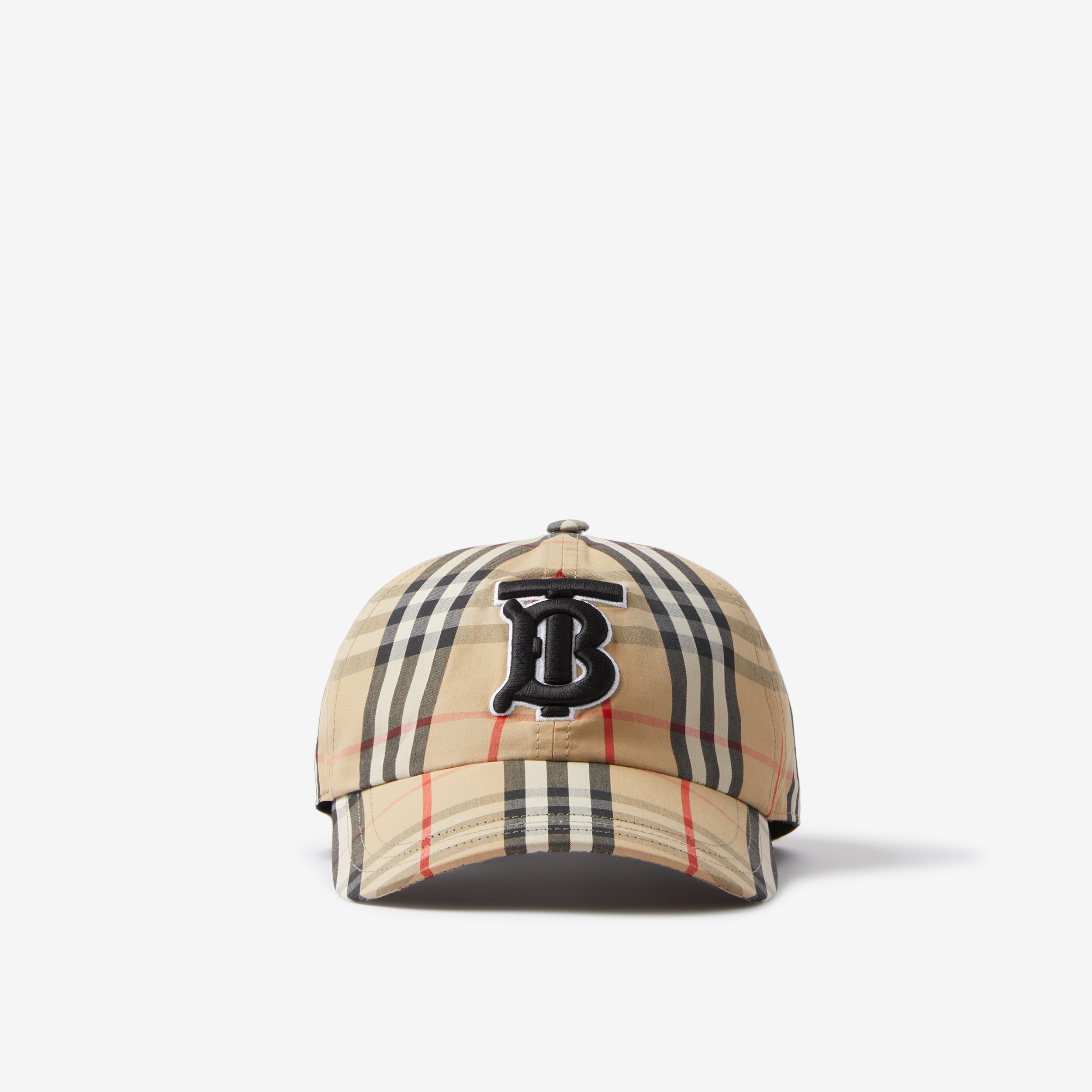 专属标识装饰 Vintage 格纹棉质棒球帽 (典藏米色) | Burberry® 博柏利官网 - 1