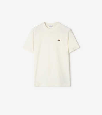Metal Knight Cotton T-shirt in Chalk white - Men | Burberry® Official