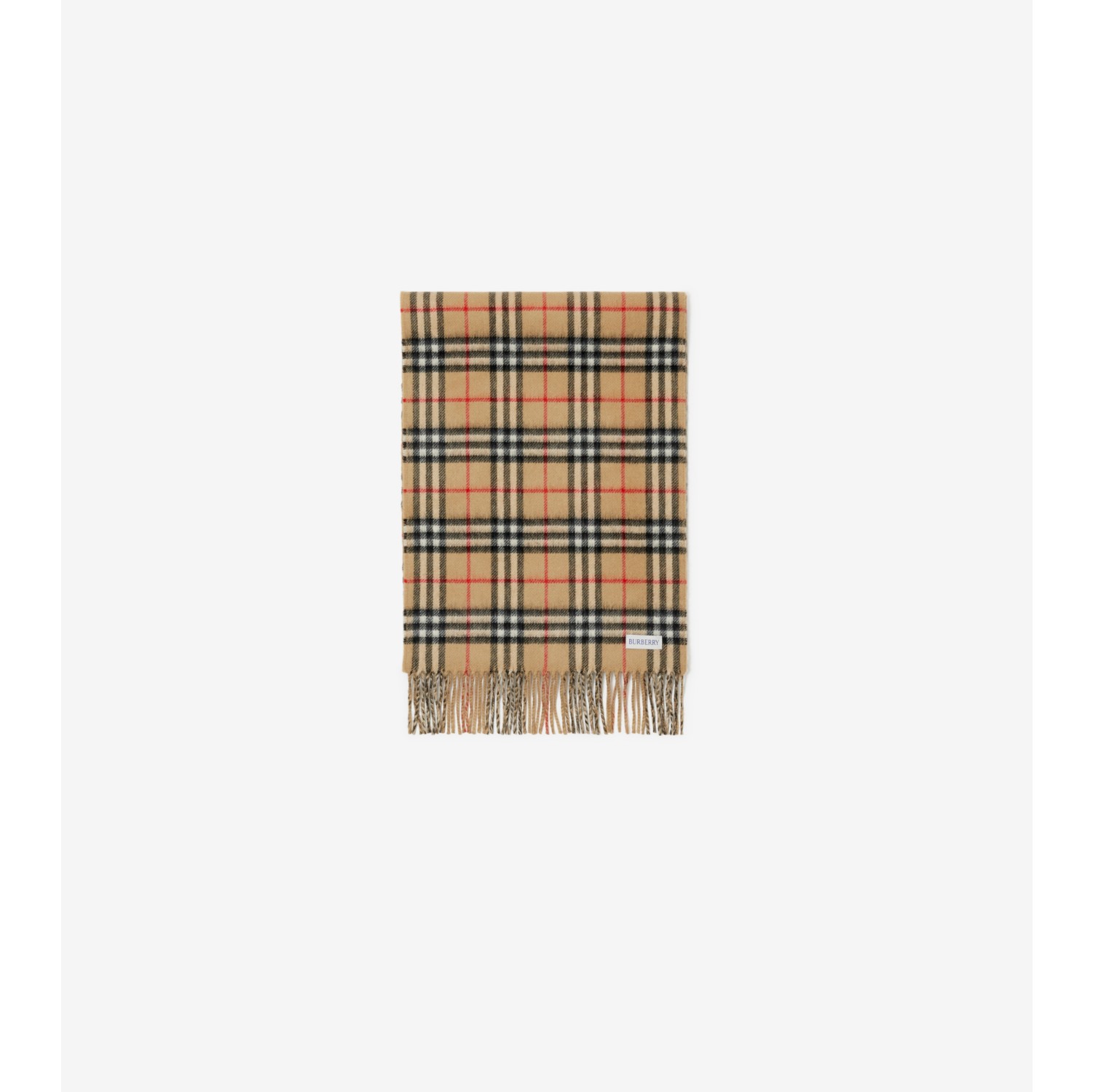 Reversible Check Cashmere Scarf