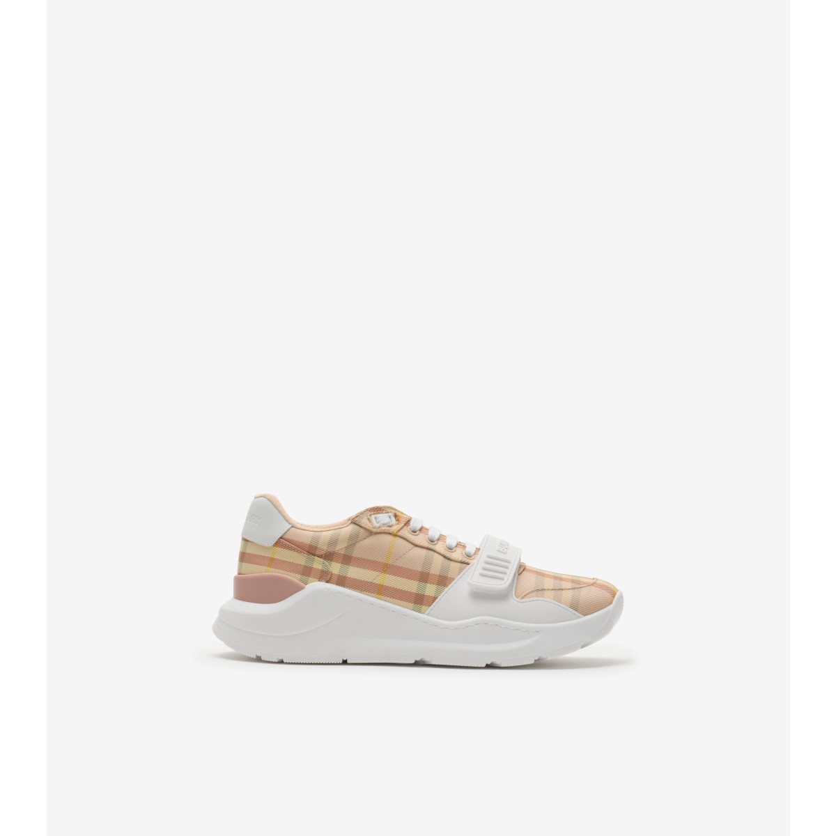 Burberry Check Sneakers In Neutral