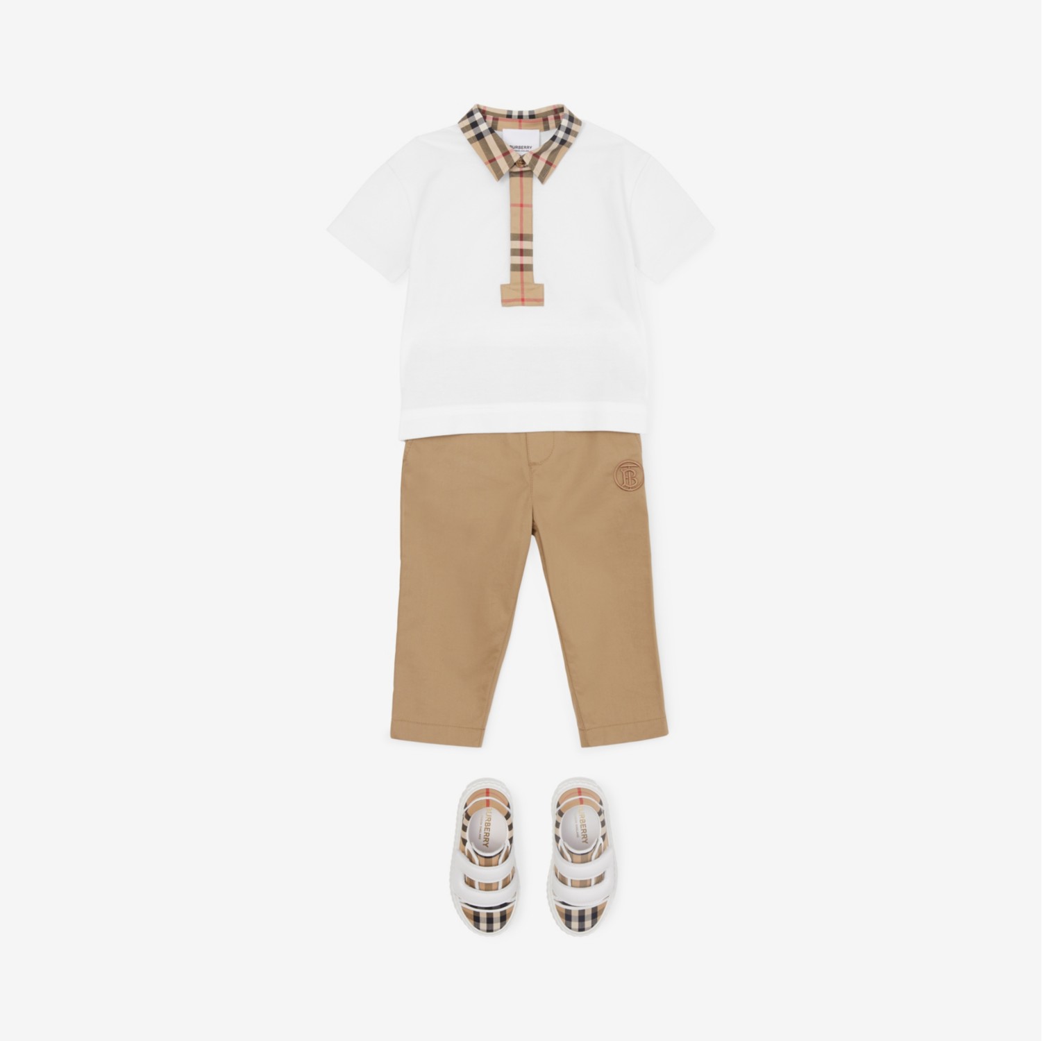 Burberry polo deals shirt kids brown