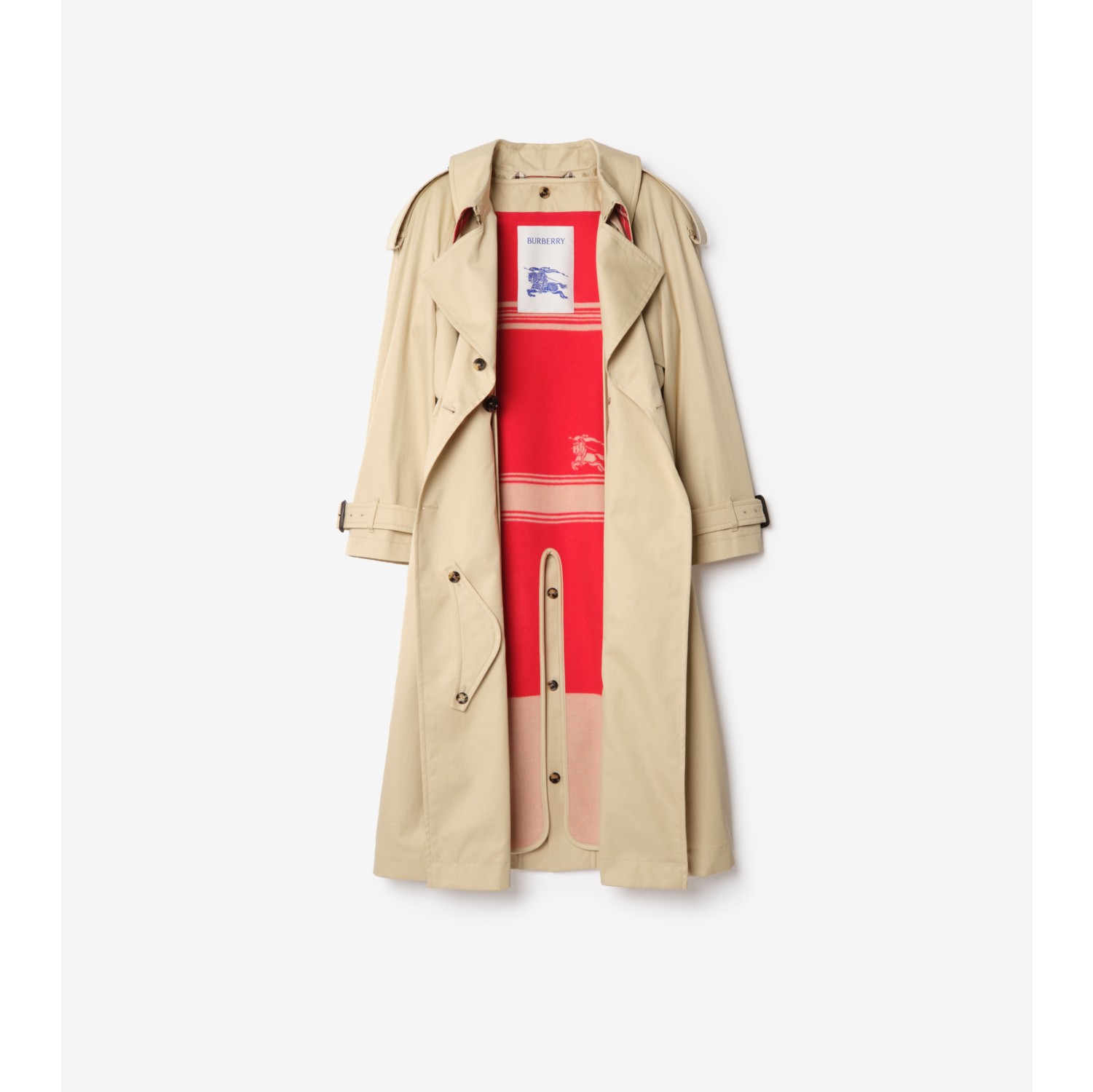 Long Gabardine Fitzrovia Trench Coat with Warmer