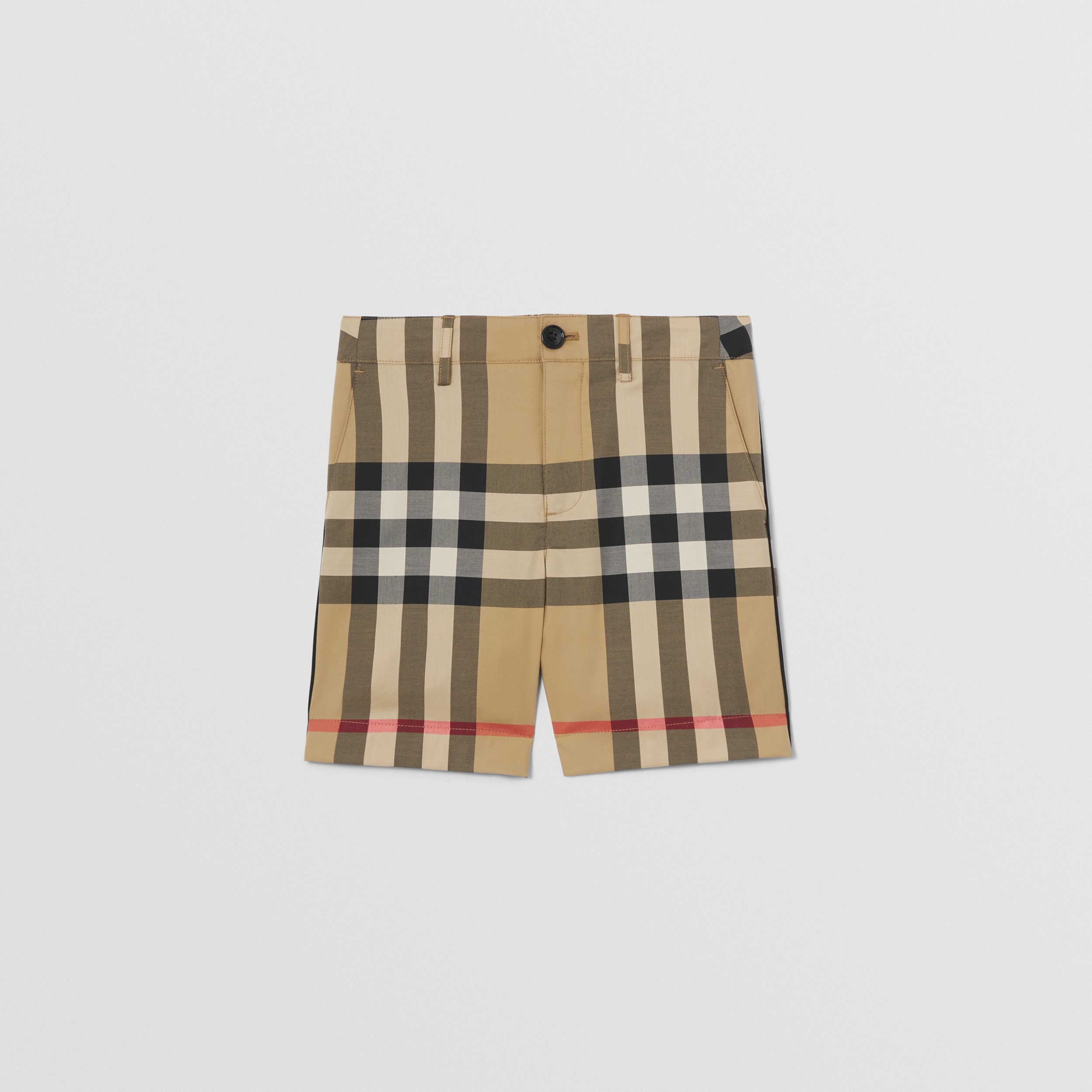 Elegante Shorts aus Stretchbaumwolle mit Karomuster (Vintage-beige) | Burberry® - 1