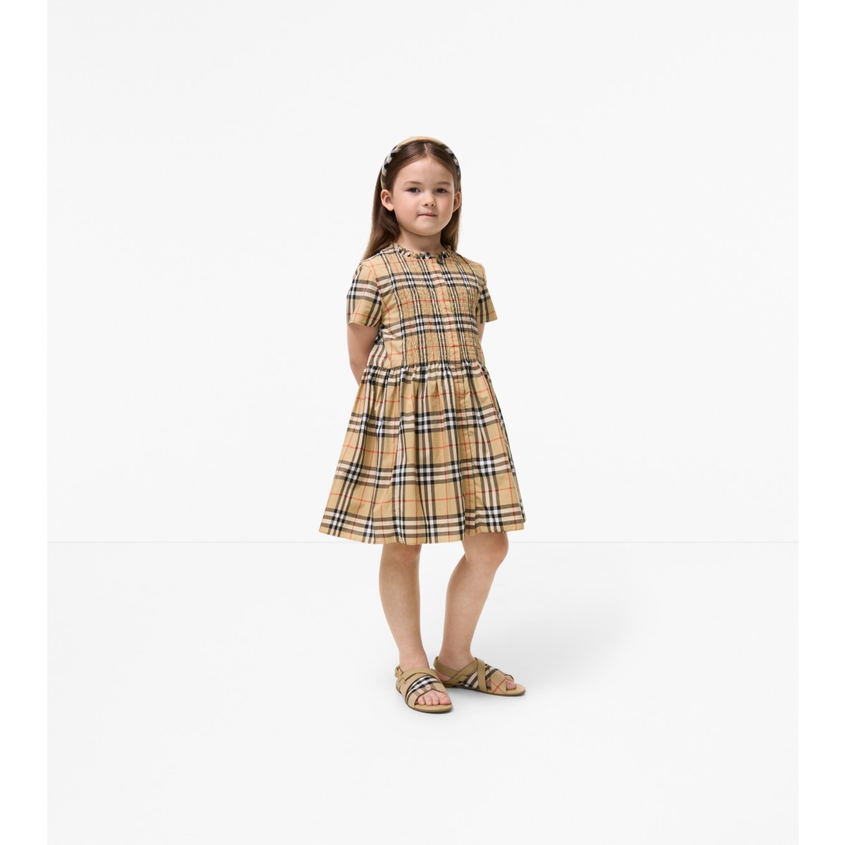  Check Cotton Dress