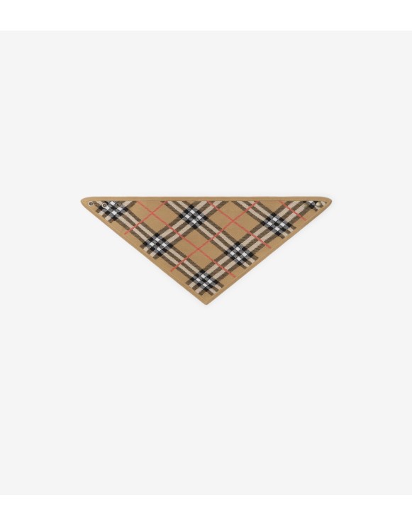 Bandana pour chien en coton mélangé Check