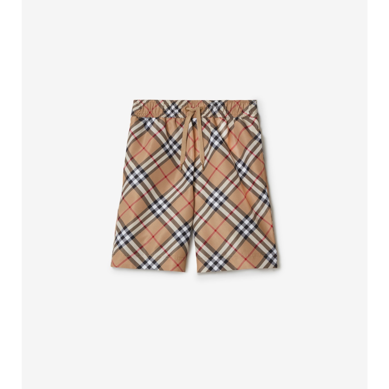 Burberry check discount drawcord swim shorts