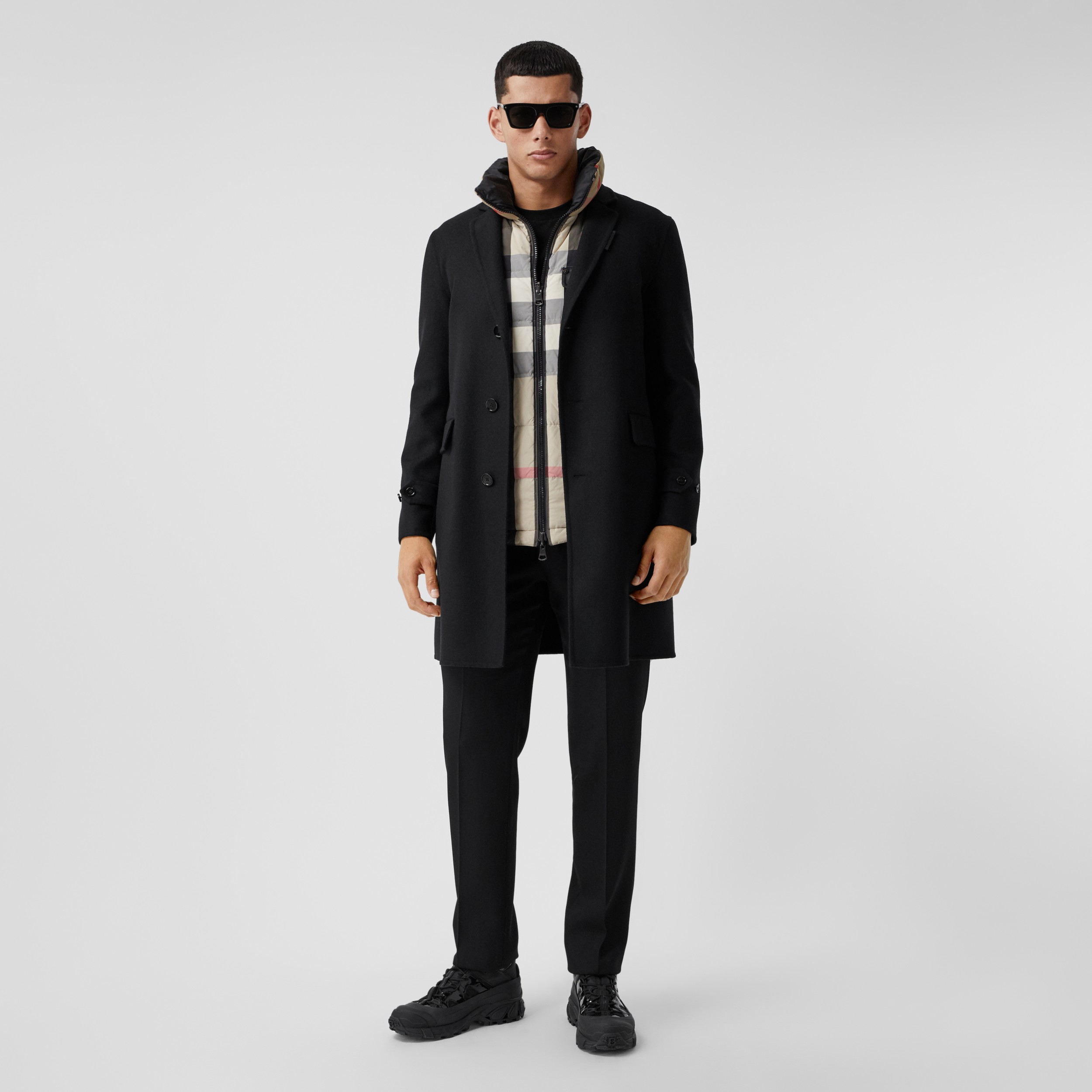 Wool Cashmere Lab Coat in Black - Men | Burberry United States