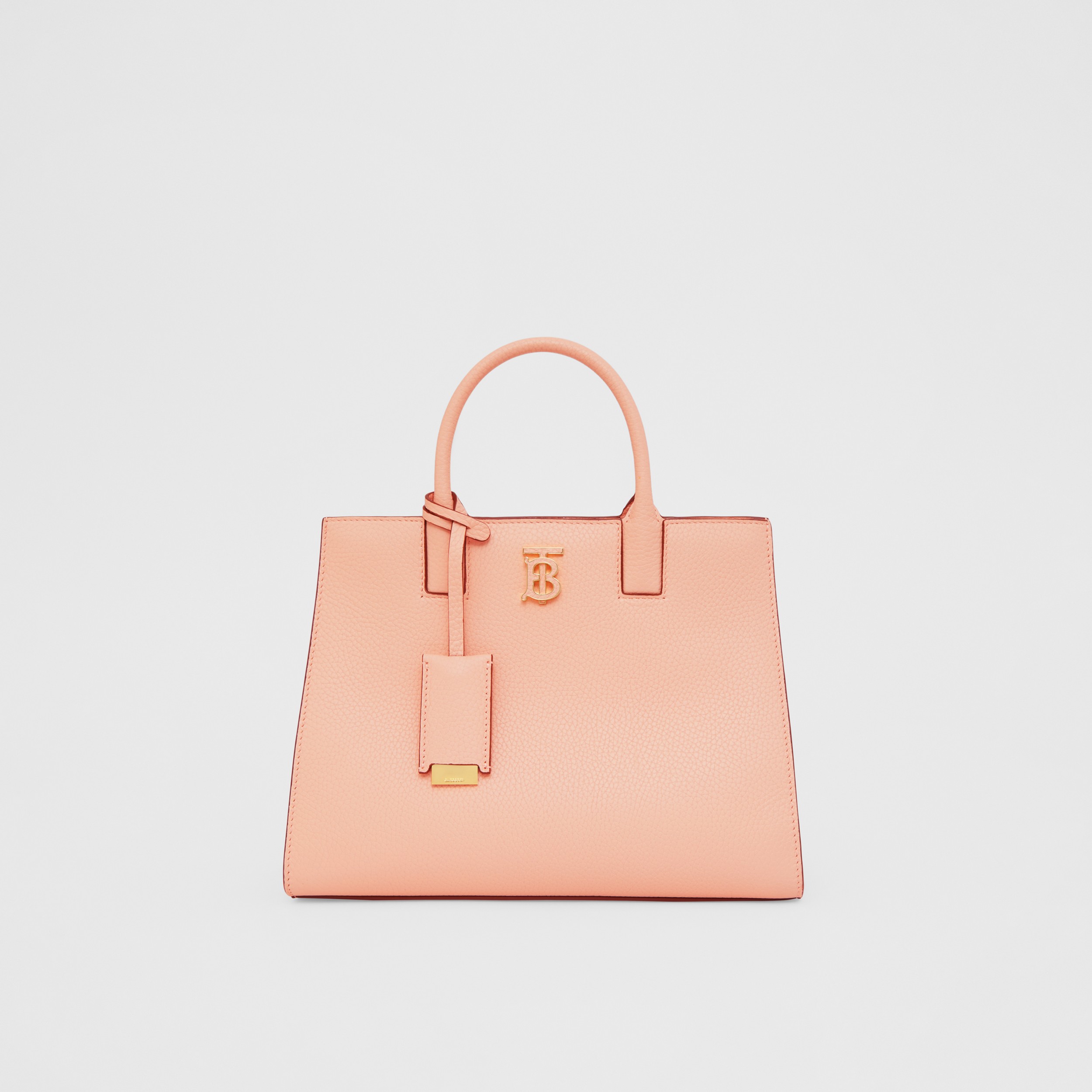 Grainy Leather Mini Frances Bag in Peach Pink - Women | Burberry® Official - 1