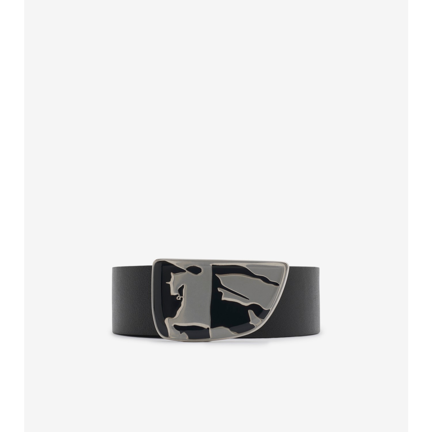 Reversible Leather Shield EKD Belt in Black/military - Men | Burberry® Official