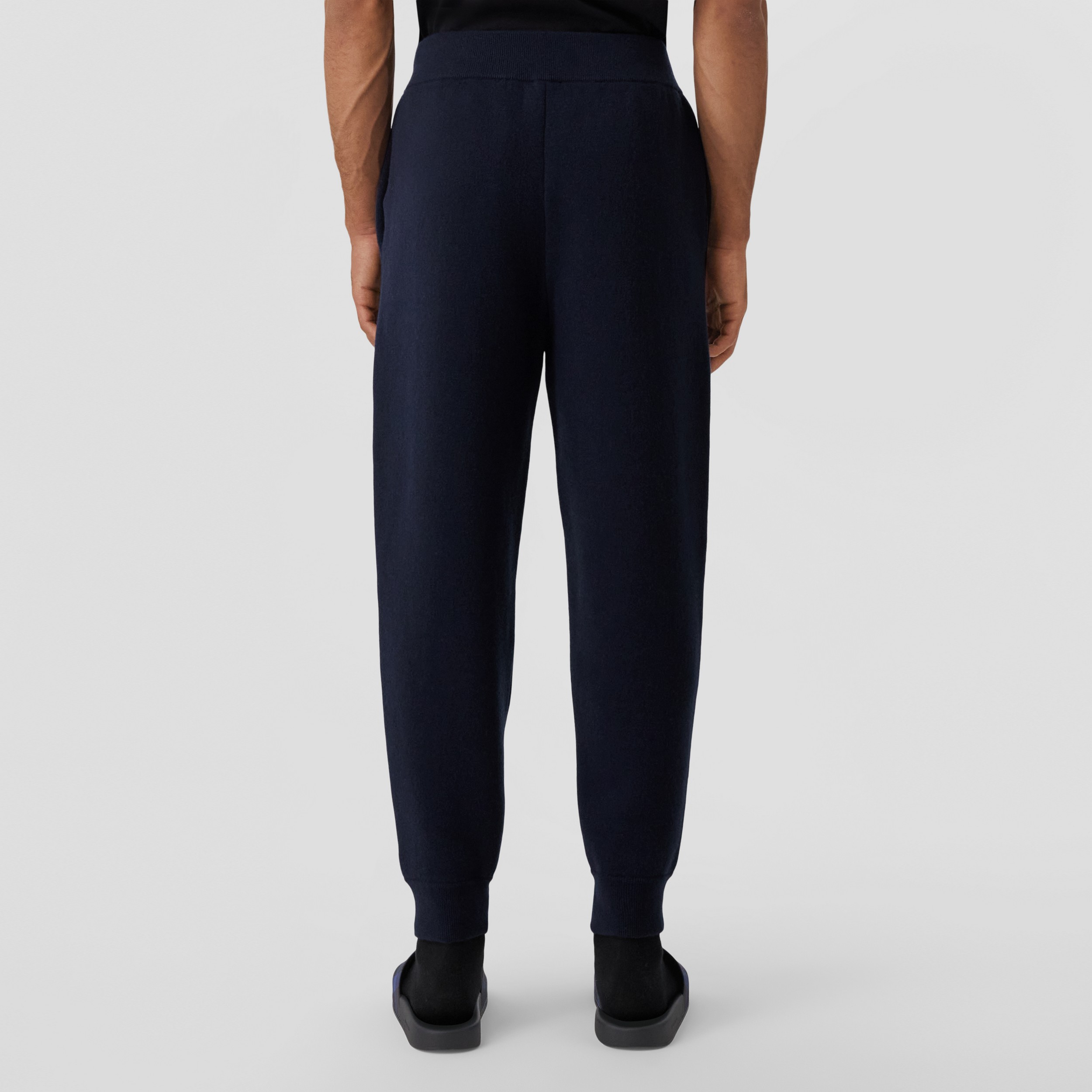 Cashmere Blend Jogging Pants in Dark Charcoal Blue - Men | Burberry® Official - 3