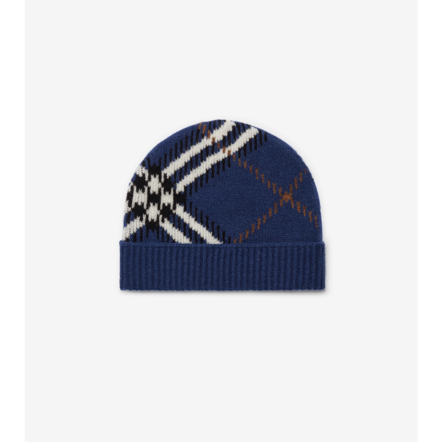 Check Cashmere Blend Beanie