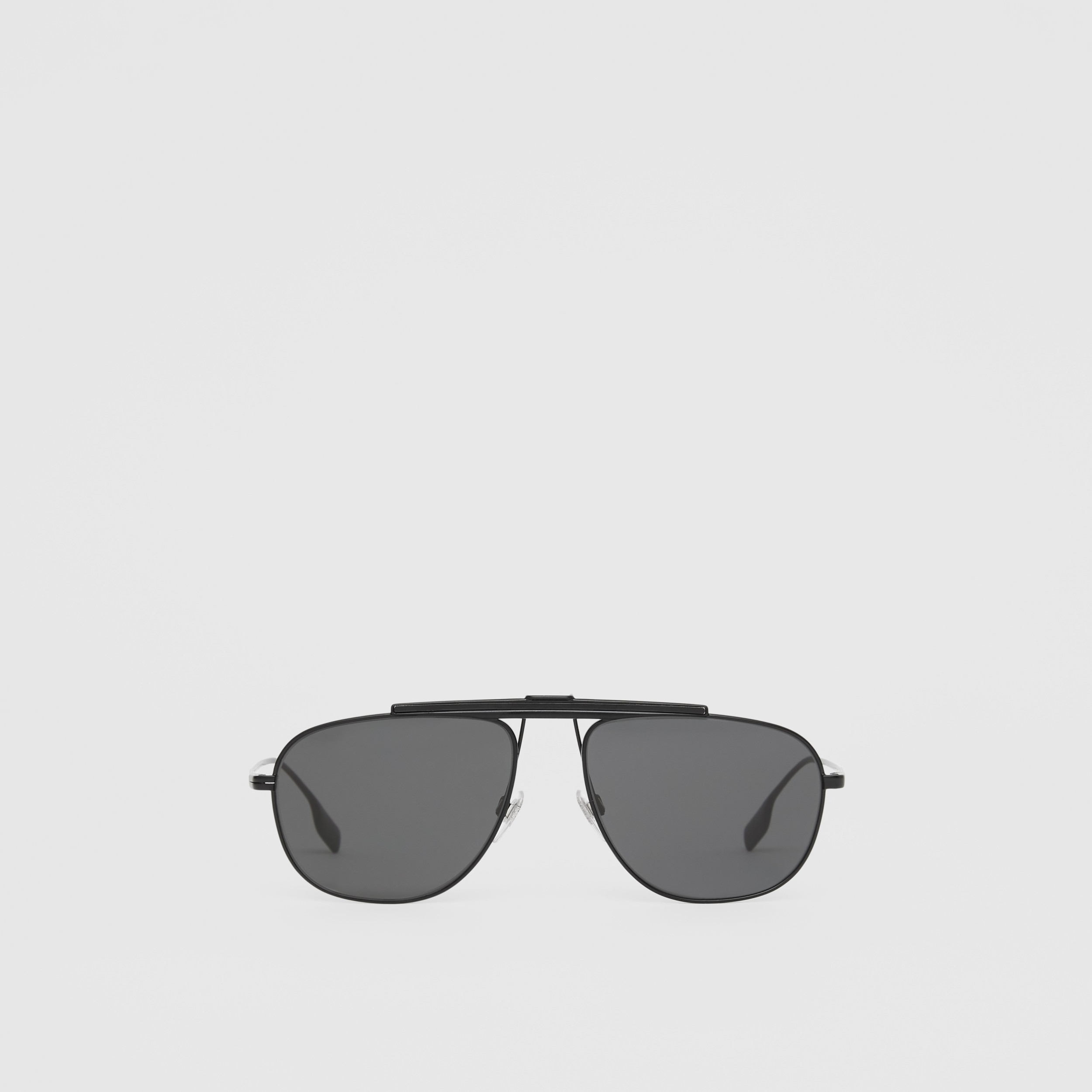 Pilot Sunglasses in Matte Black - Men | Burberry United States