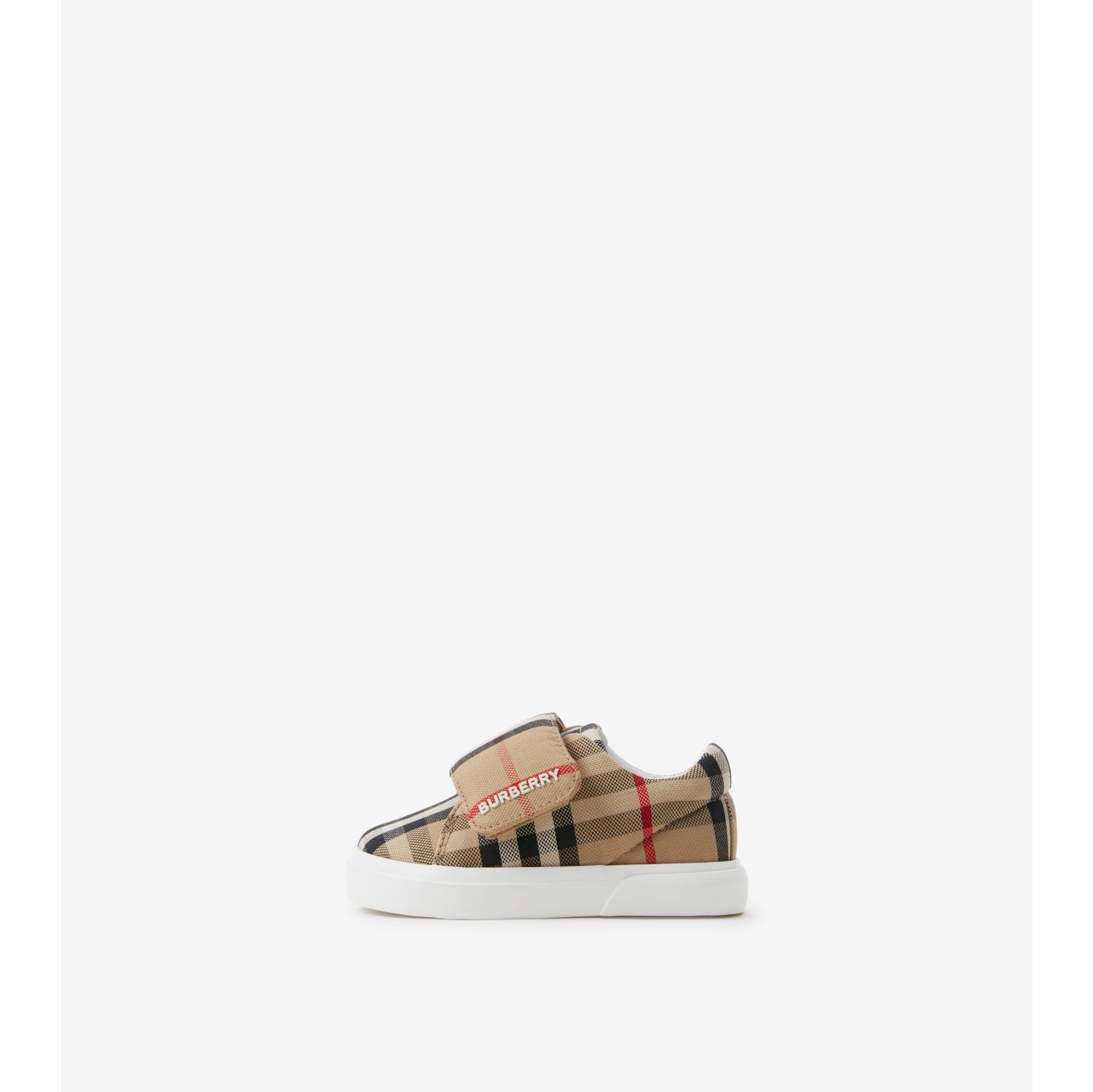 Check Cotton Sneakers in Archive beige - Children | Burberry® Official