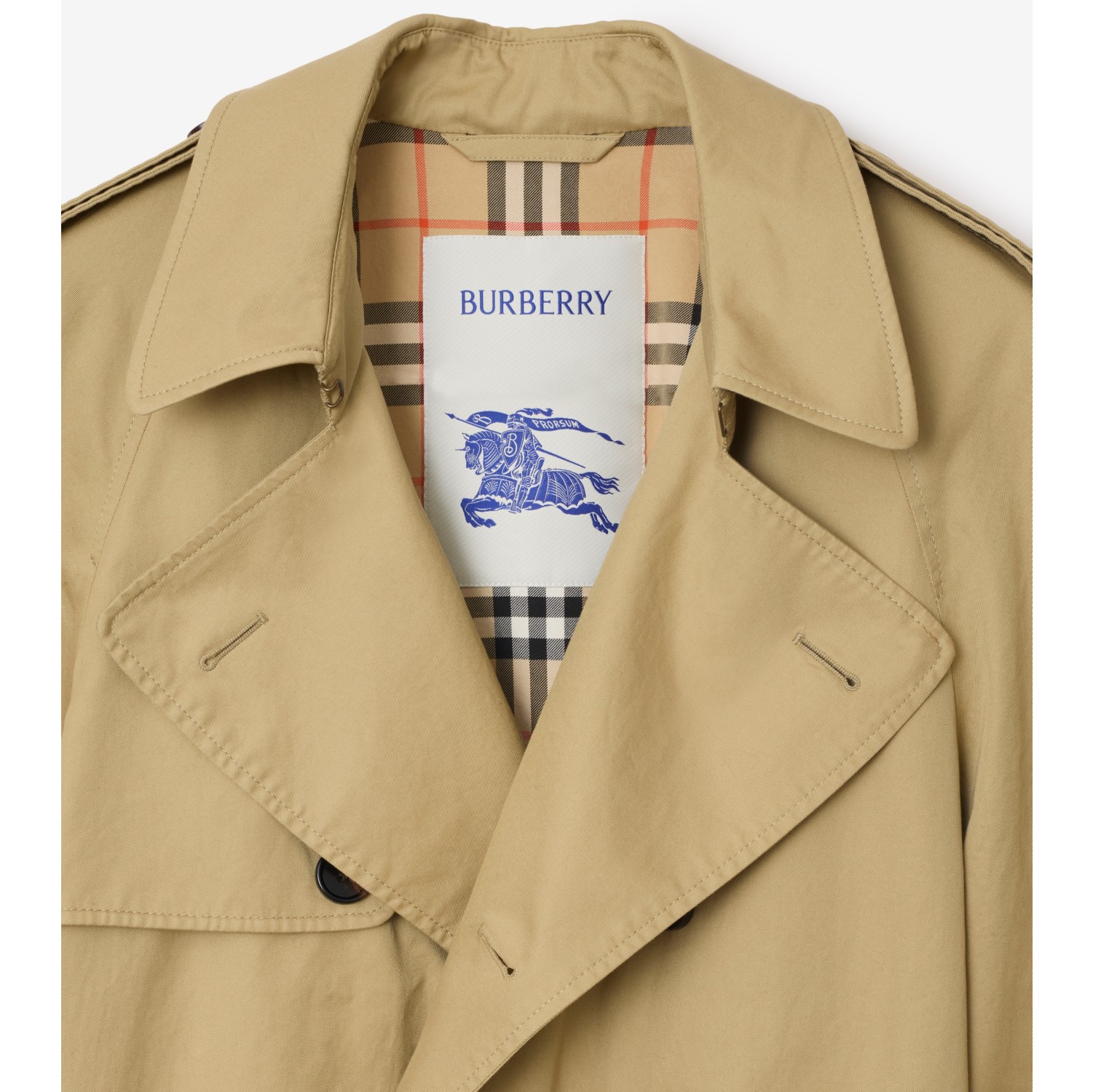 Mid-length Gabardine Trench Coat