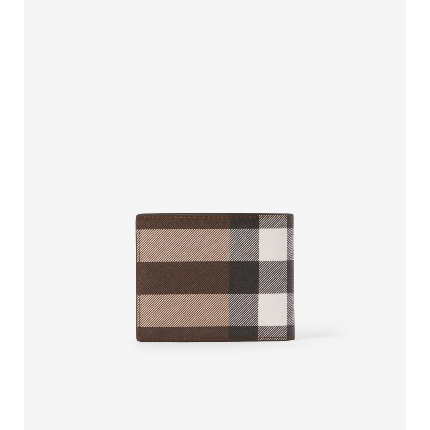 Checked Bifold Wallet in Brown - Burberry