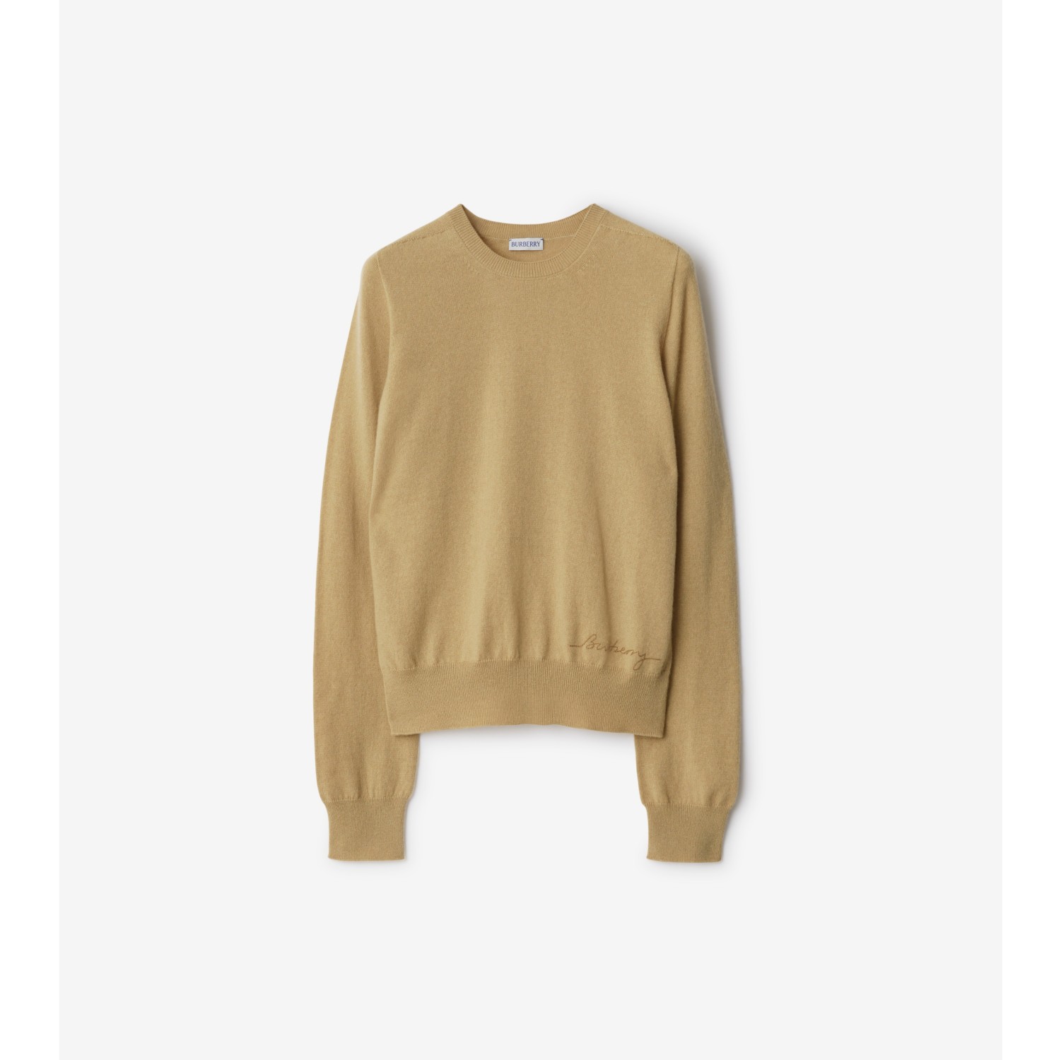 Cashmere Sweater in Flax - Women | Burberry® Official