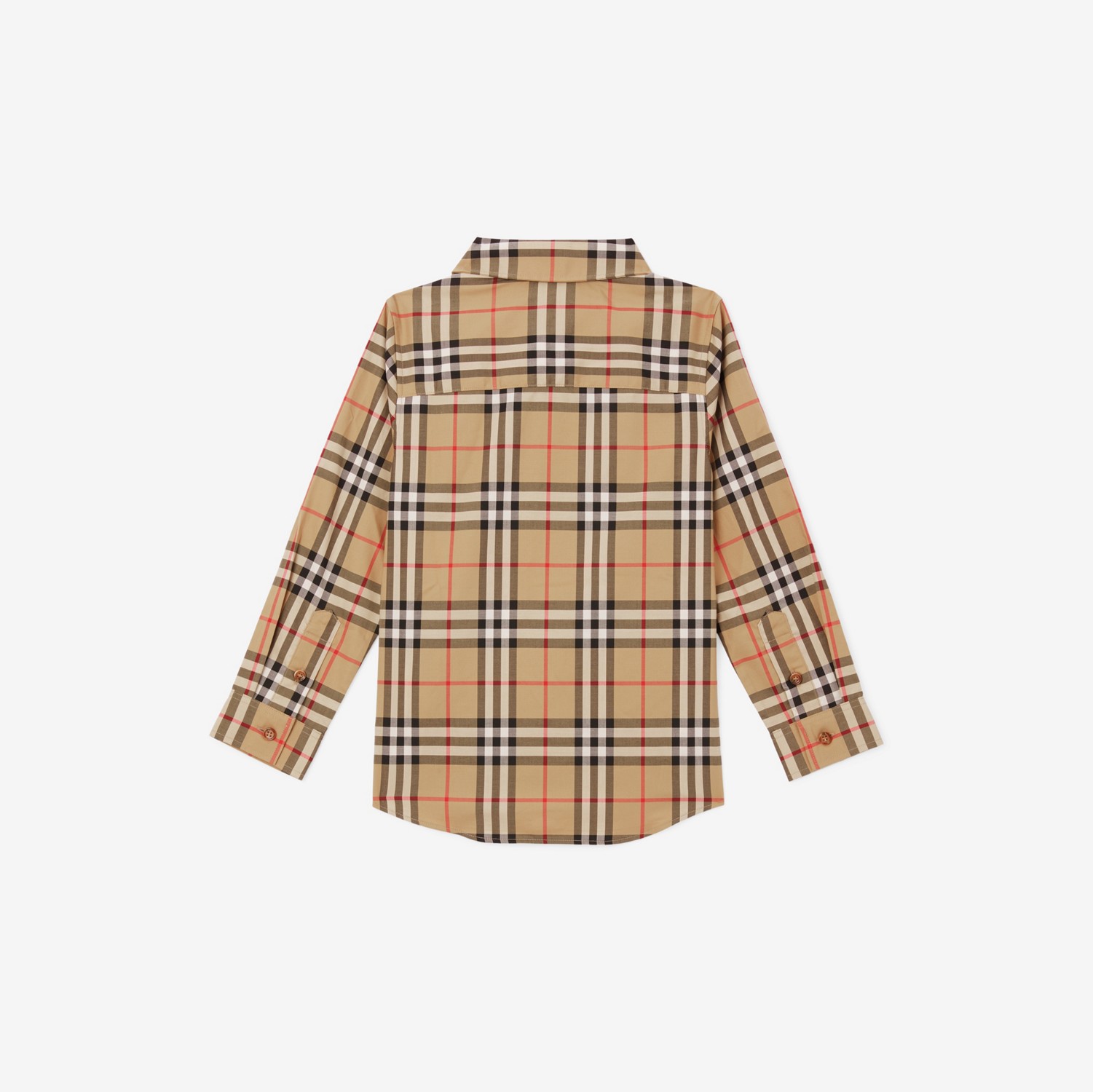 Hemd aus Stretchbaumwolle mit Vintage Check-Muster