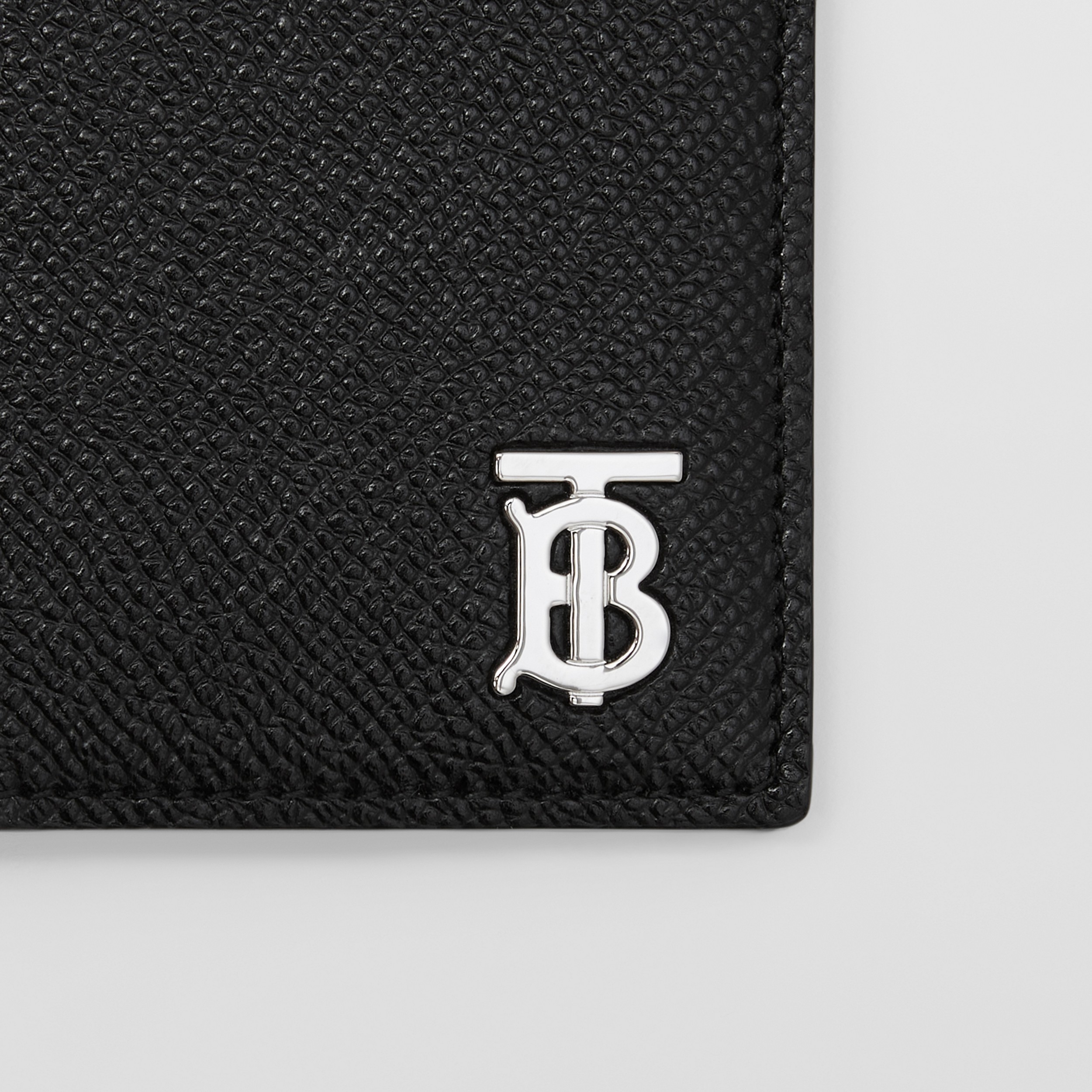 Grainy Leather TB Folding Card Case in Black - Men | Burberry® Official - 2