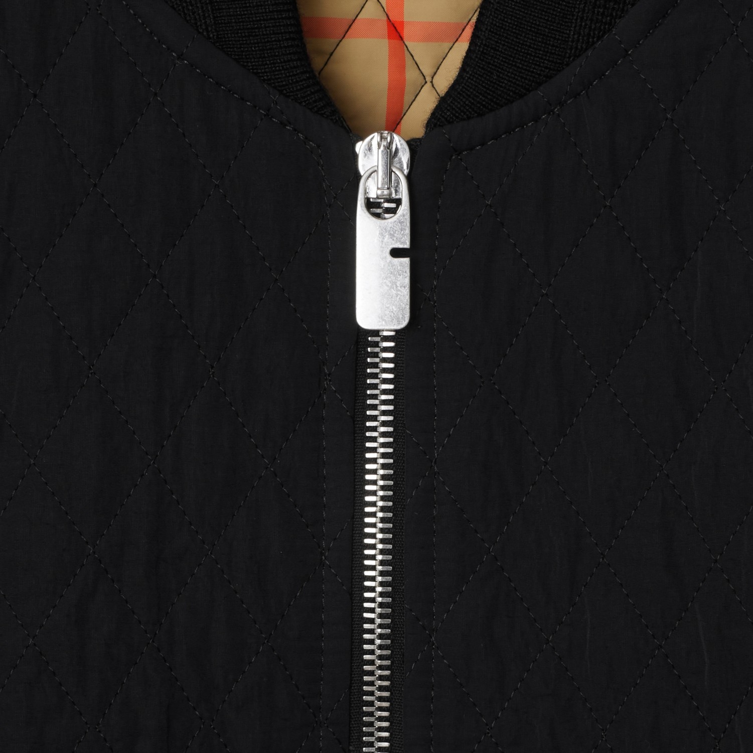 Cropped Quilted Nylon Bomber Jacket in Black - Women Cropped Quilted Nylon Bomber Jacket in Black - Women