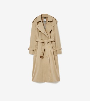 Cotton gabardine store trench coat