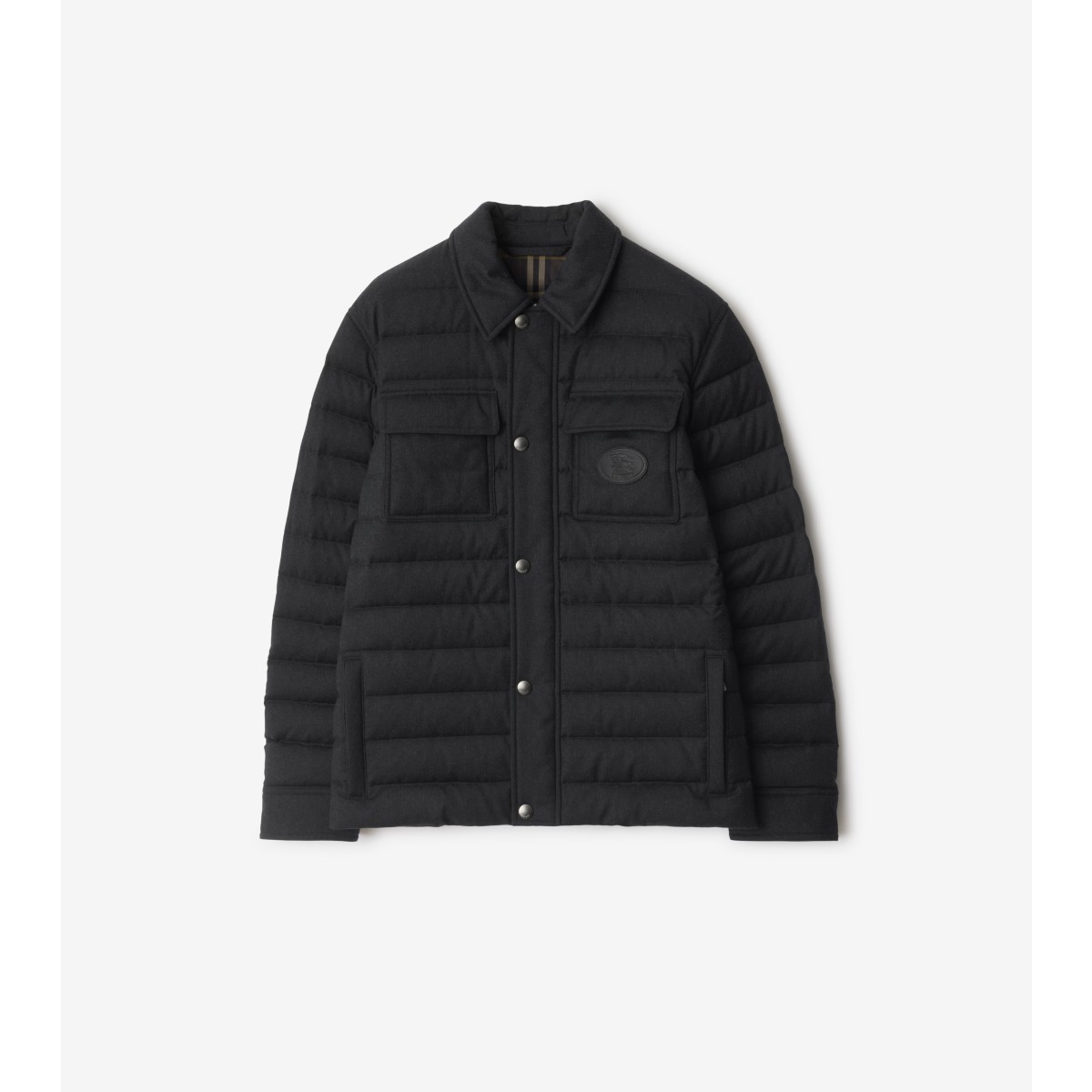  Check Flannel Padded Overshirt