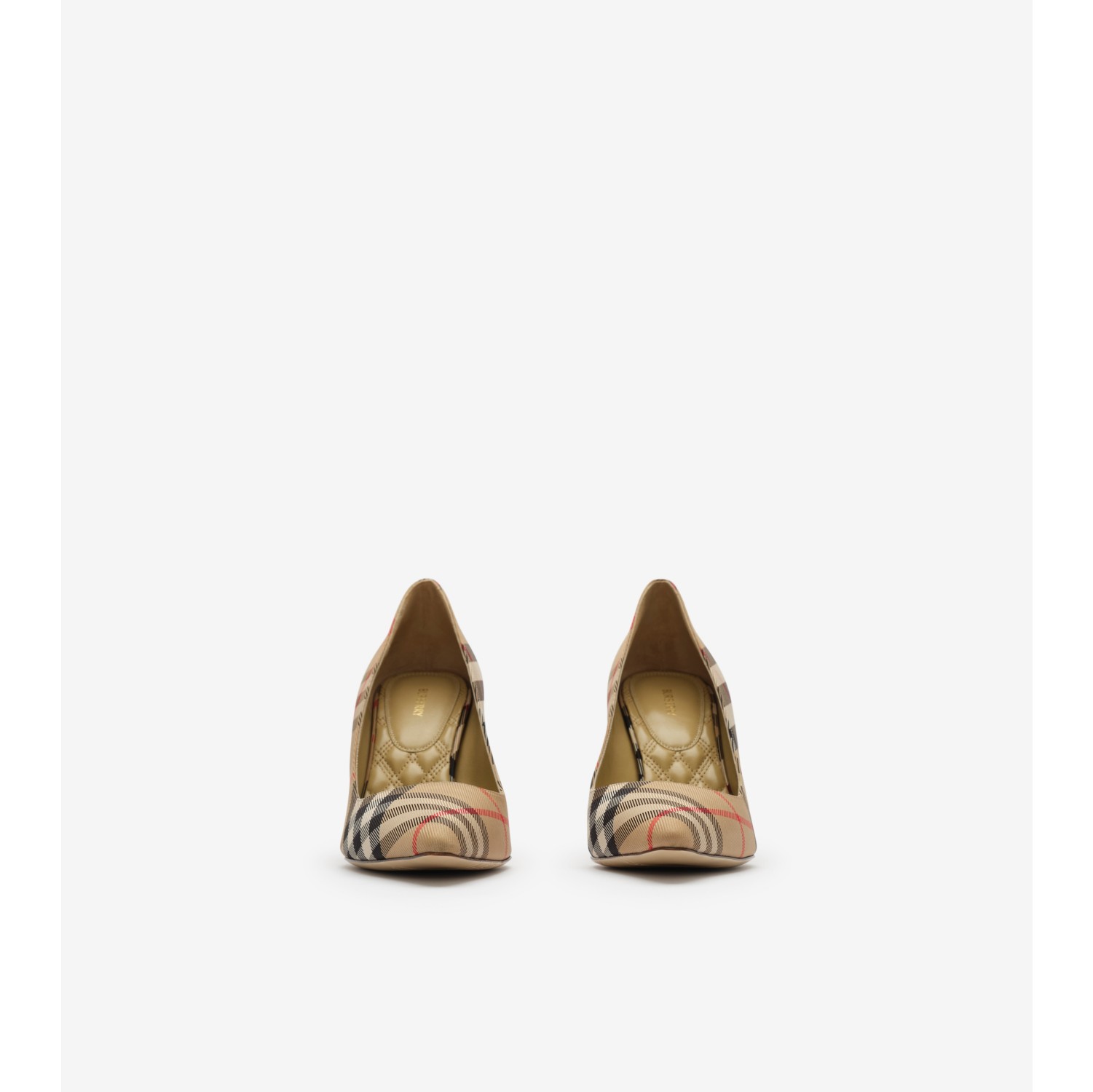 Pumps „Dame“ in Check mit hohem Absatz