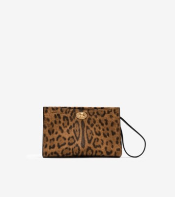 Cotswolds Pouch in Leopard/black - Women | Burberry® Official