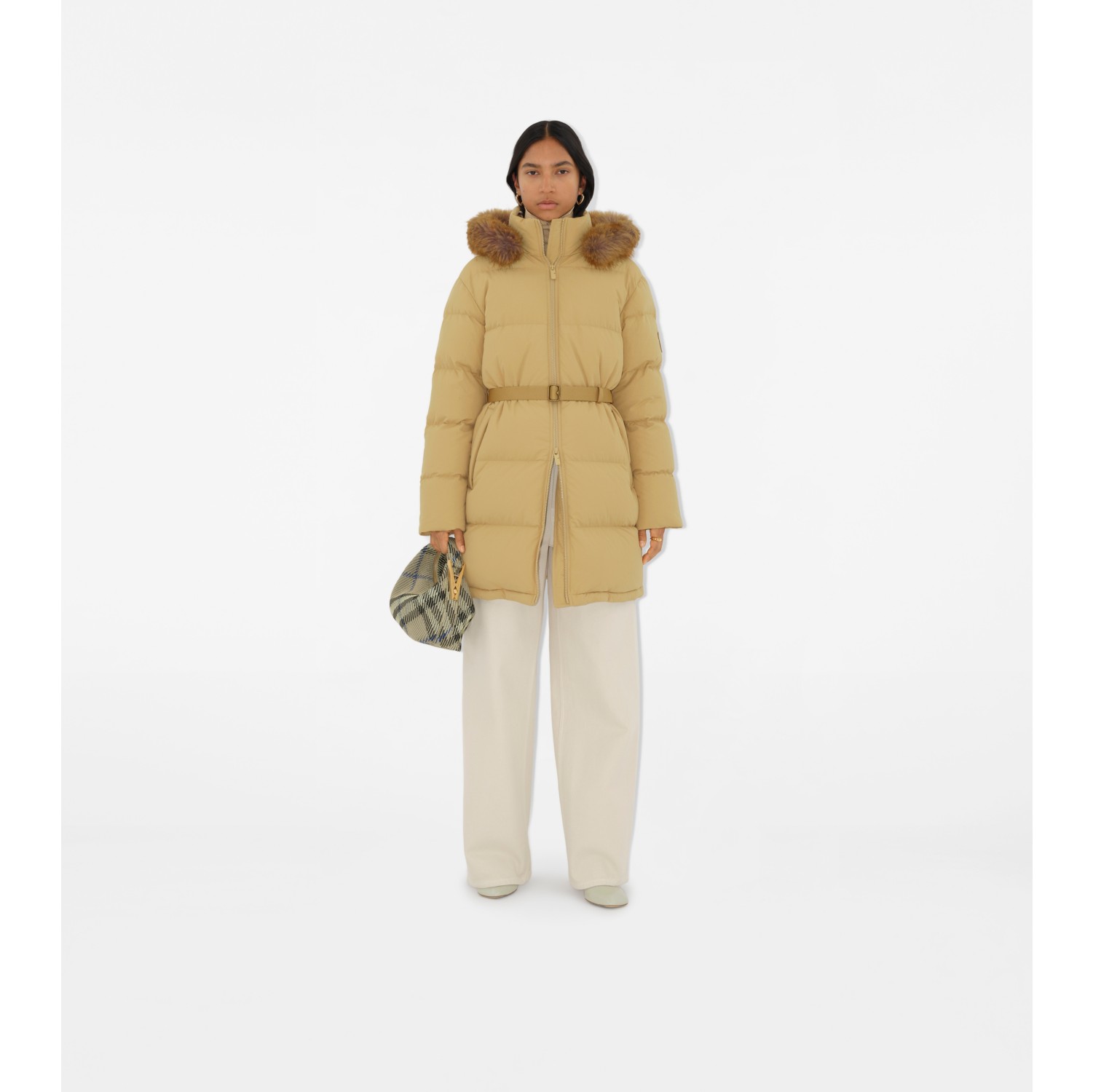 Nylon Puffer Coat