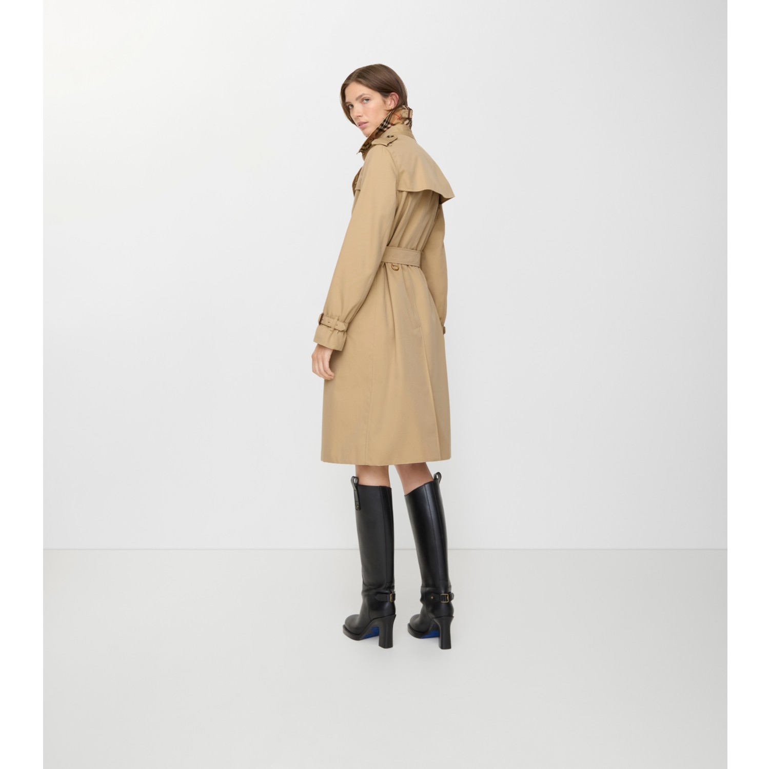 ロング ケンジントン ヘリテージ トレンチコート (ハニーベージュ