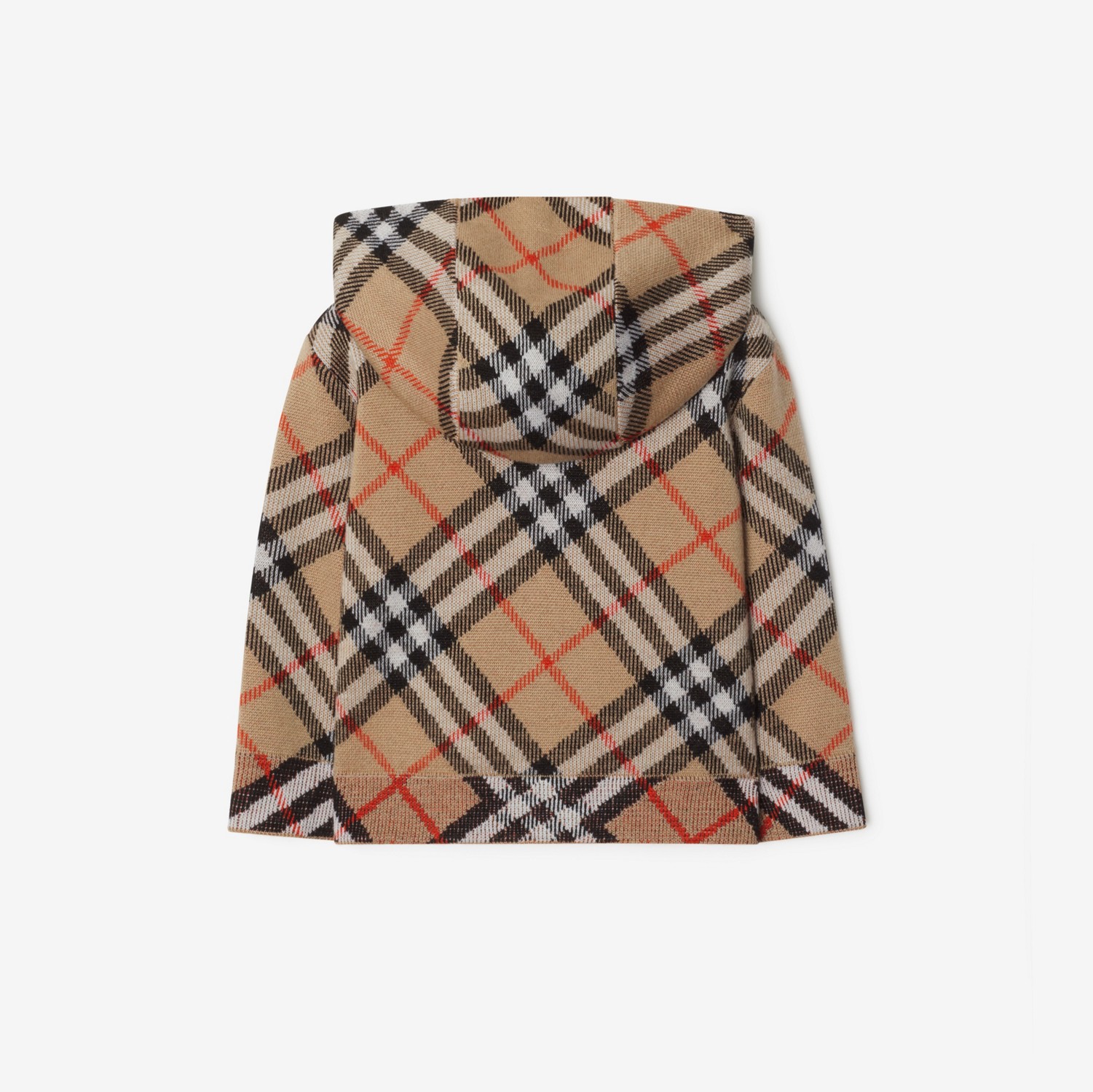 Check Wool Zip Hoodie in Sand | Burberry® Official Check Wool Zip Hoodie in Sand | Burberry® Official