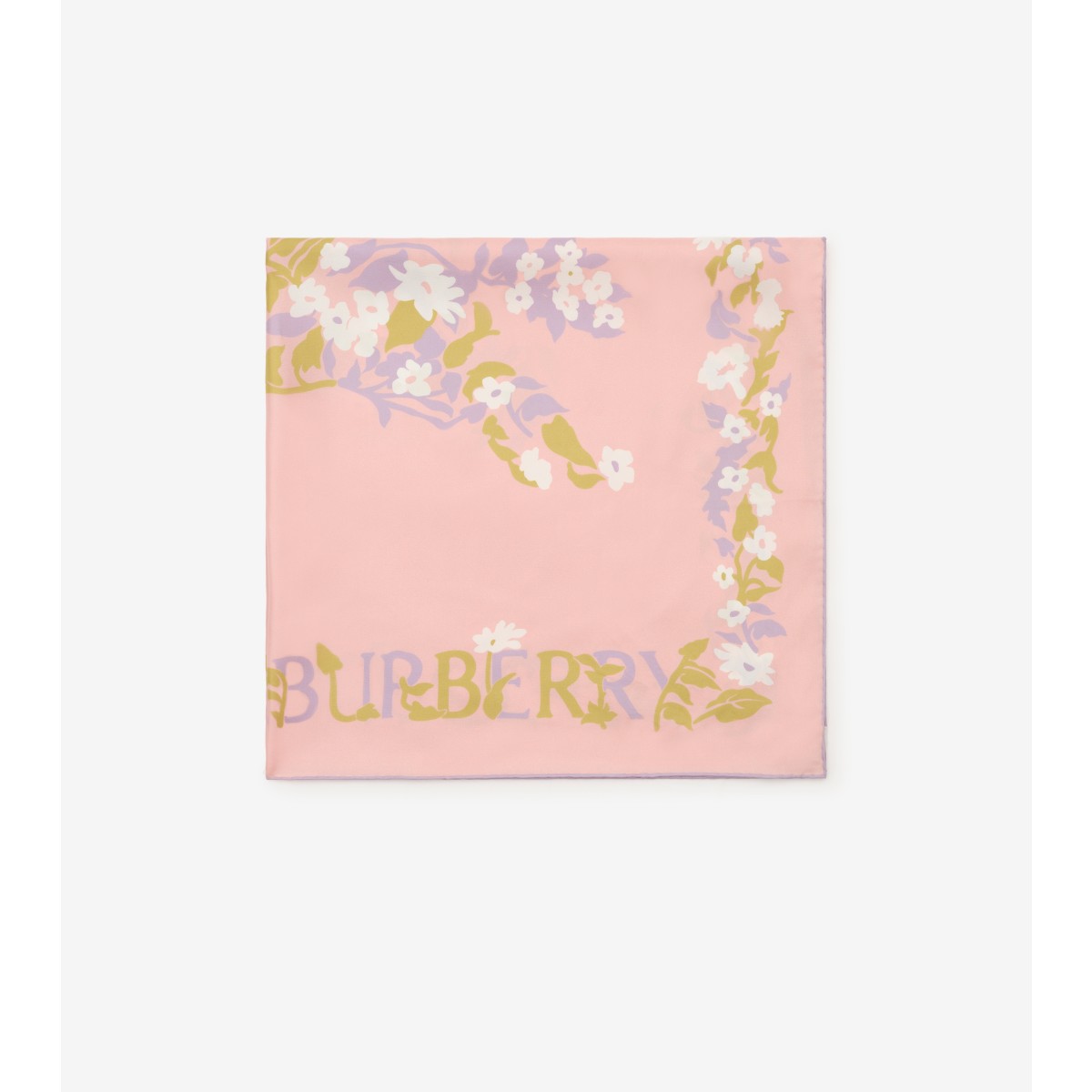  Floral EKD Silk Scarf