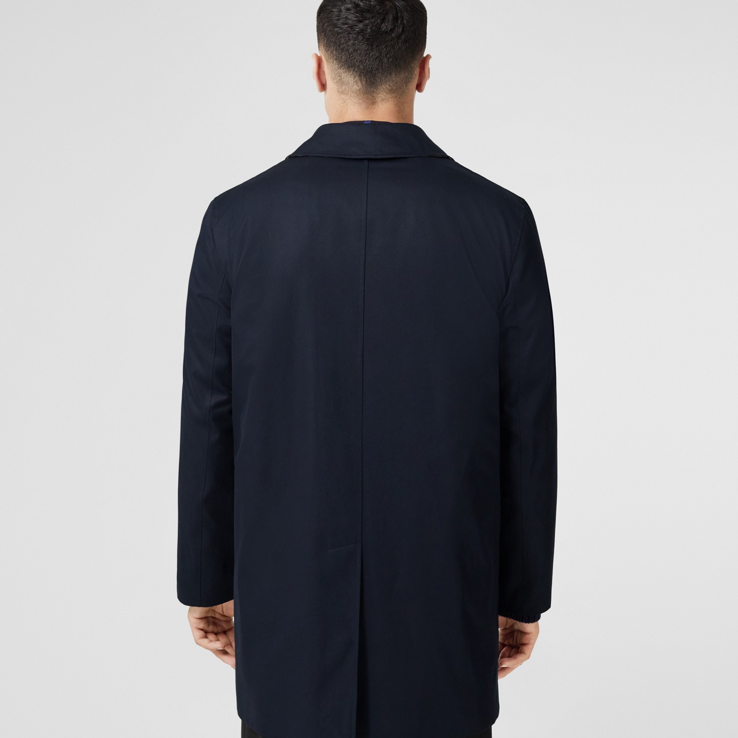 Paddington - Car coat Heritage curto (Azul Carvão) - Homens | Burberry® oficial