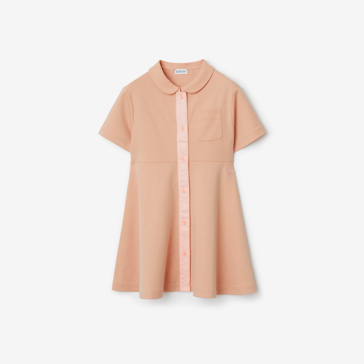 Burberry Kids'  Childrens Cotton Jersey Dress In Coral Rose