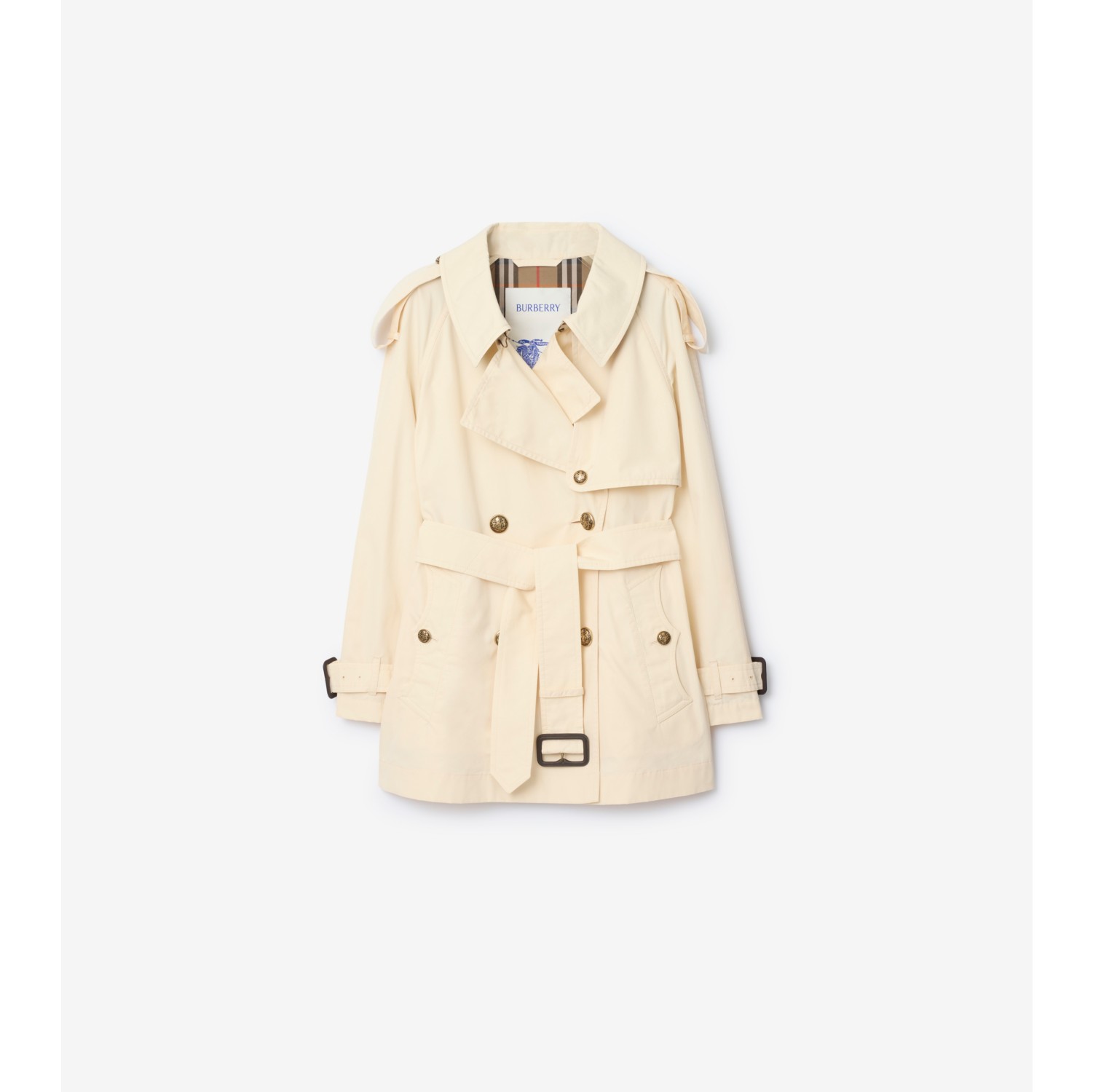 Trench coat Fitzrovia corto en ligero algodón