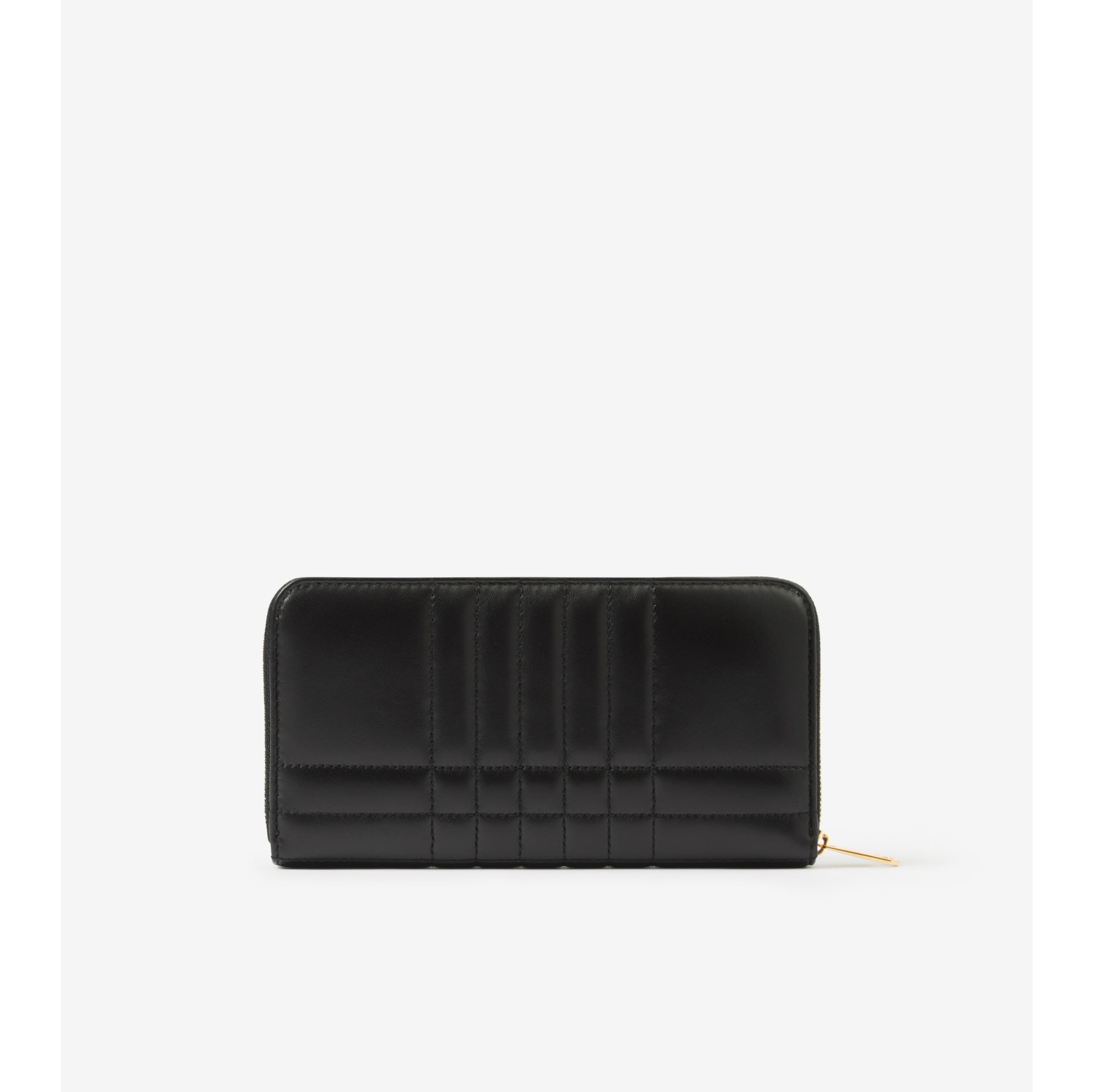 Burberry black Leather Quilted Lola Zip-Around Wallet