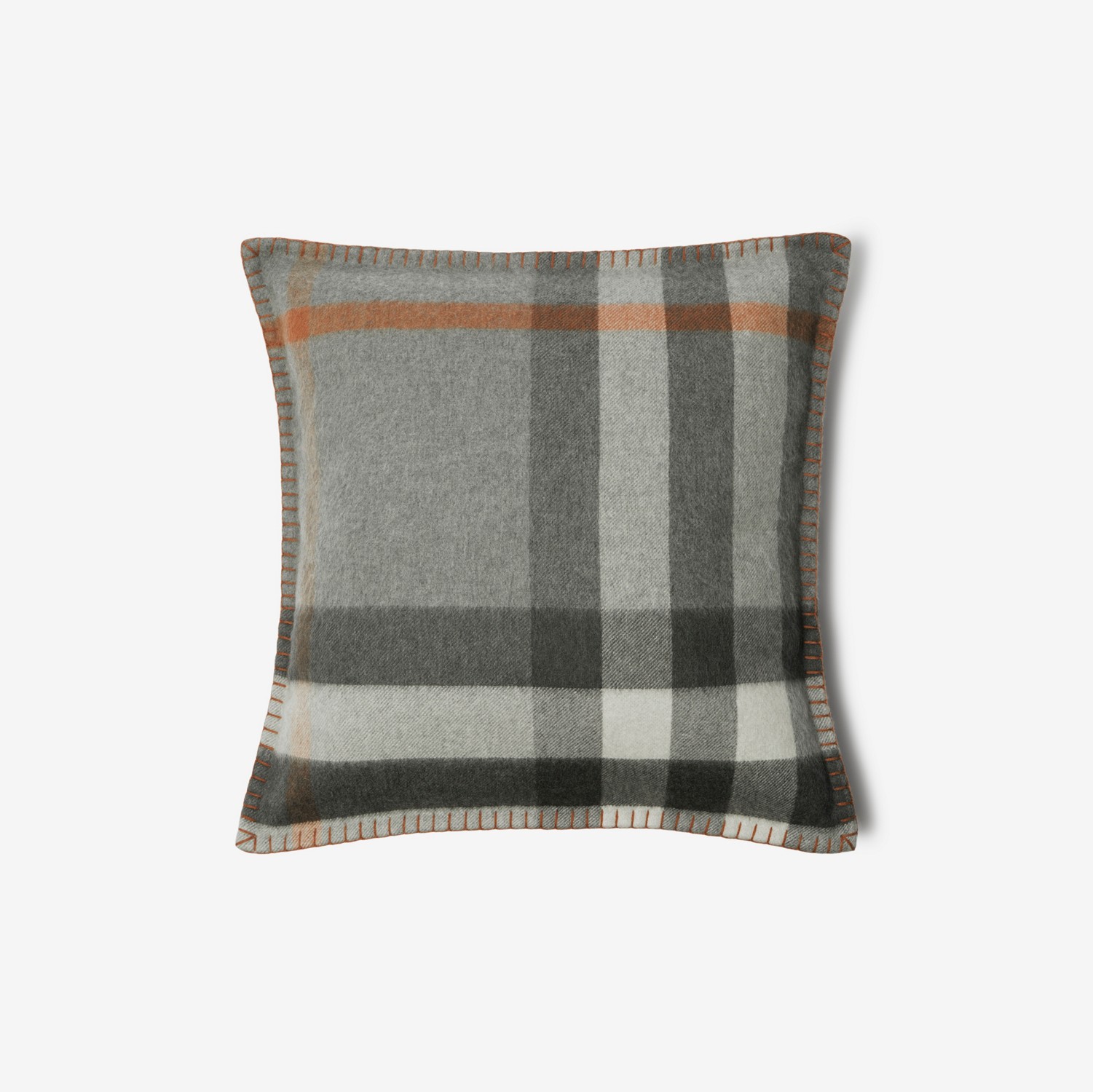 Exaggerated Check Cashmere Cushion Cover