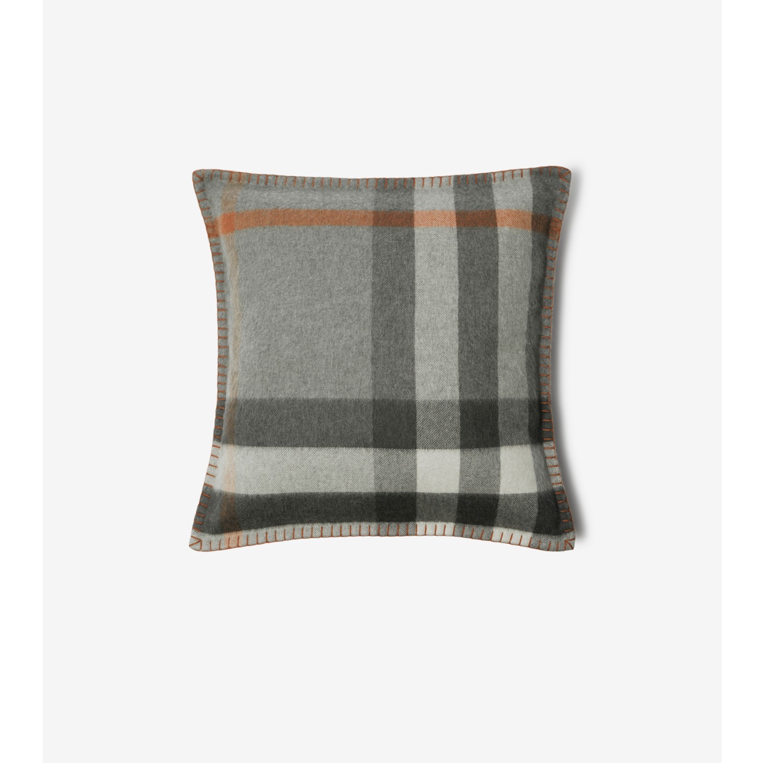 Exaggerated Check Cashmere Cushion Cover