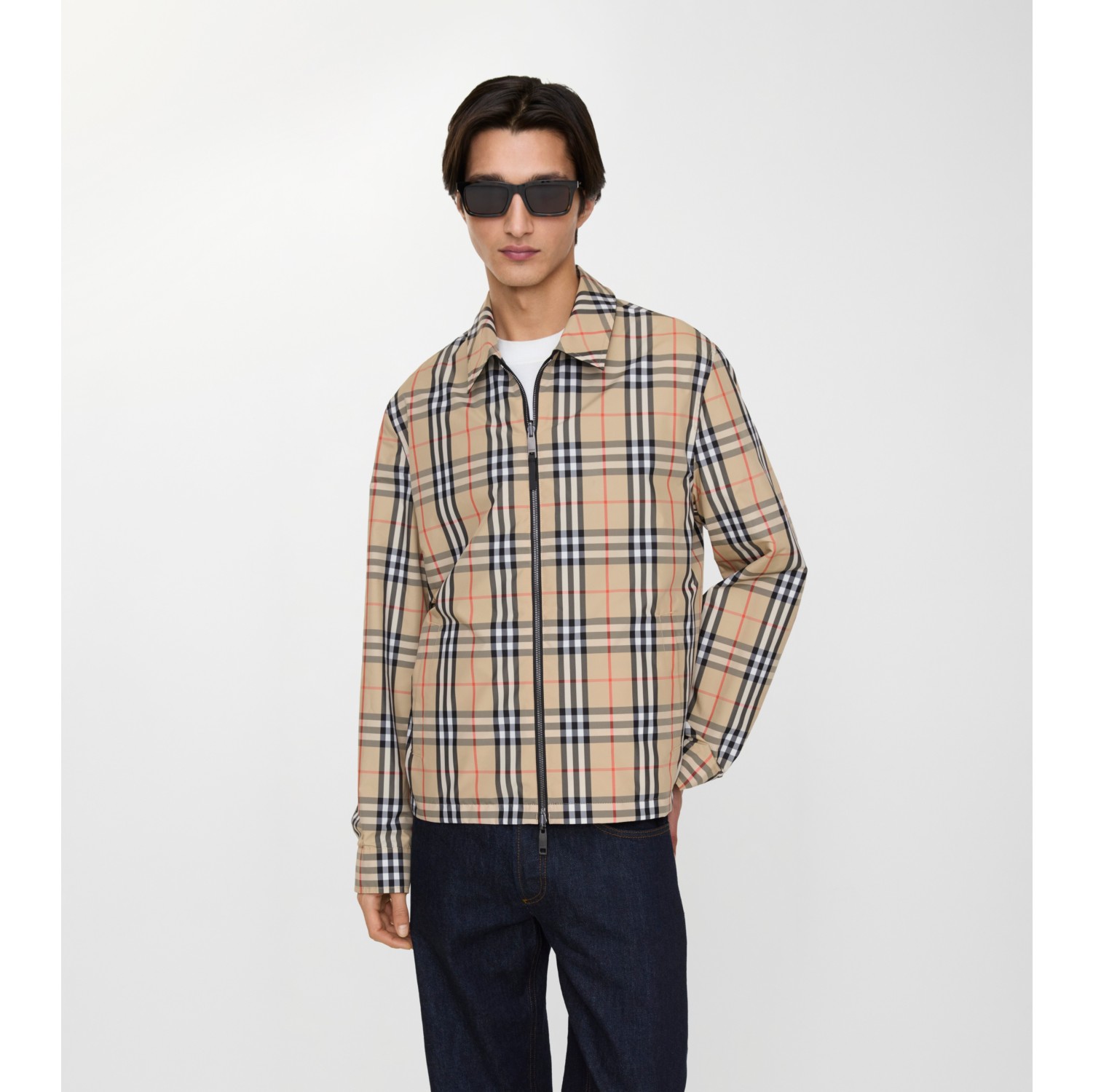 Reversible Nylon Bloomsbury Harrington Jacket in Black - Men | Burberry® Official