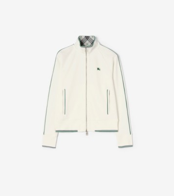 Nylon Cotton Tennis Jacket in Chalk white - Men | Burberry® Official