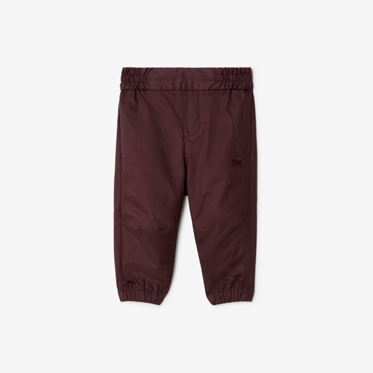 Burberry Kids'  Childrens Cotton Twill Trousers In Deep Mahogany