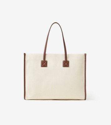 Medium Freya Tote in Natural/tan - Women | Burberry® Official