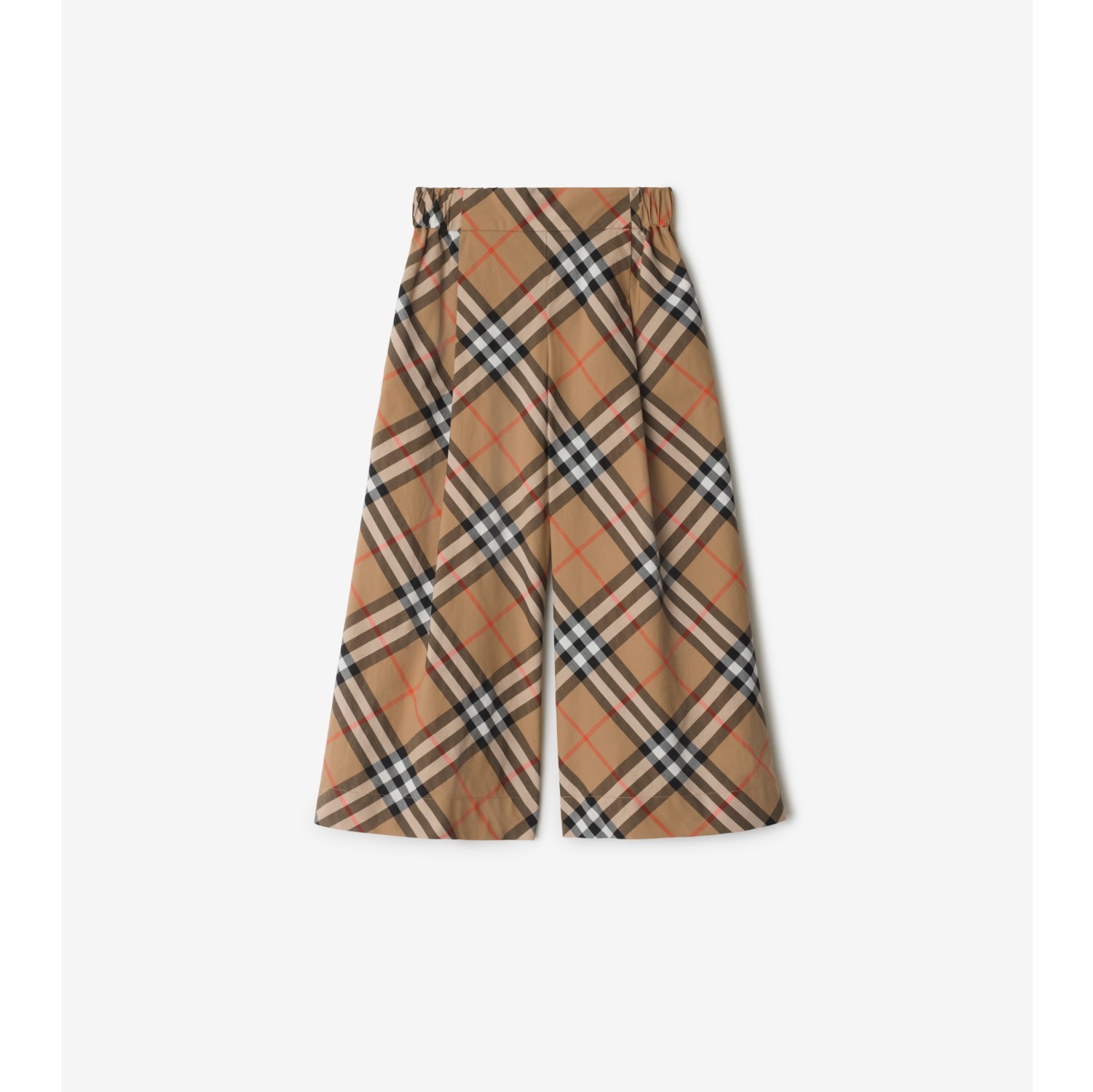 Check Cotton Trousers