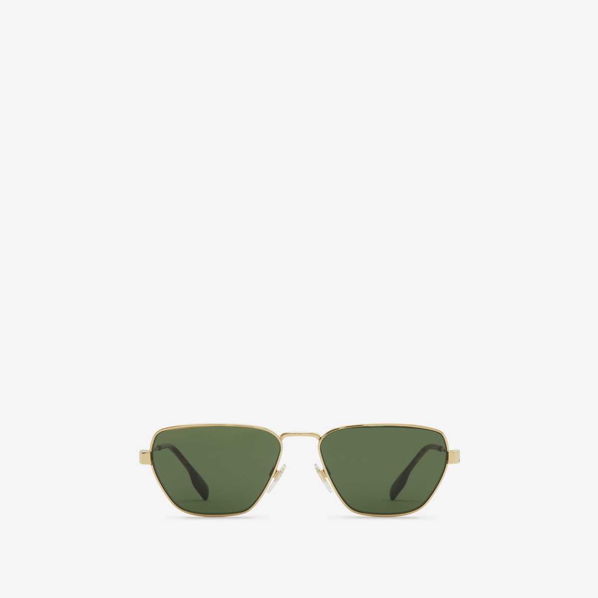 Burberry Icon Geometric Sunglasses In Light Gold