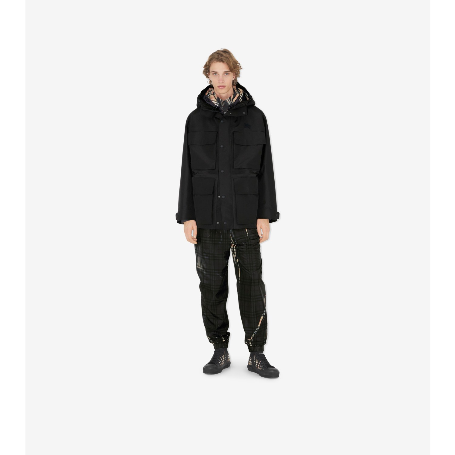 Parka contrecoll e EKD Noir Homme Site officiel Burberry