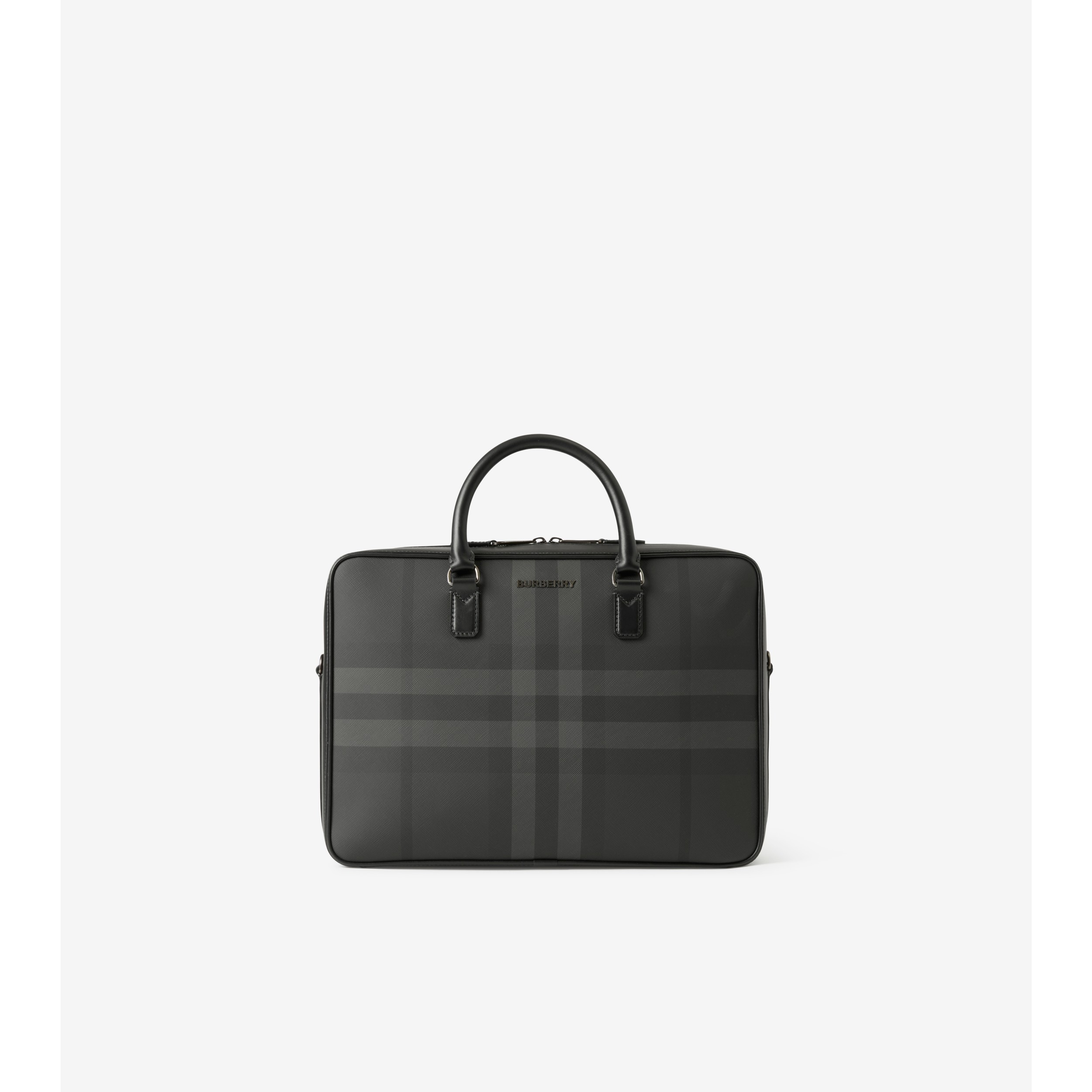 Ainsworth Briefcase in Charcoal Men Burberry Official