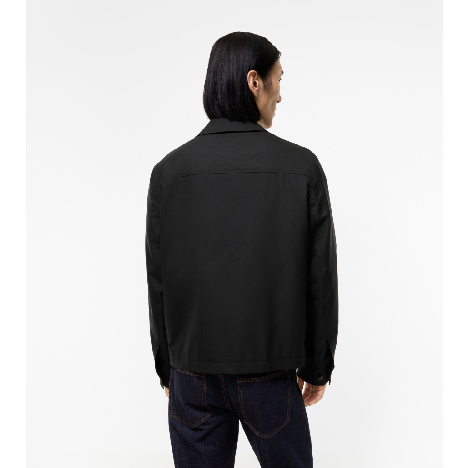 Wool Bloomsbury Harrington Jacket in Black - Men | Burberry® Official