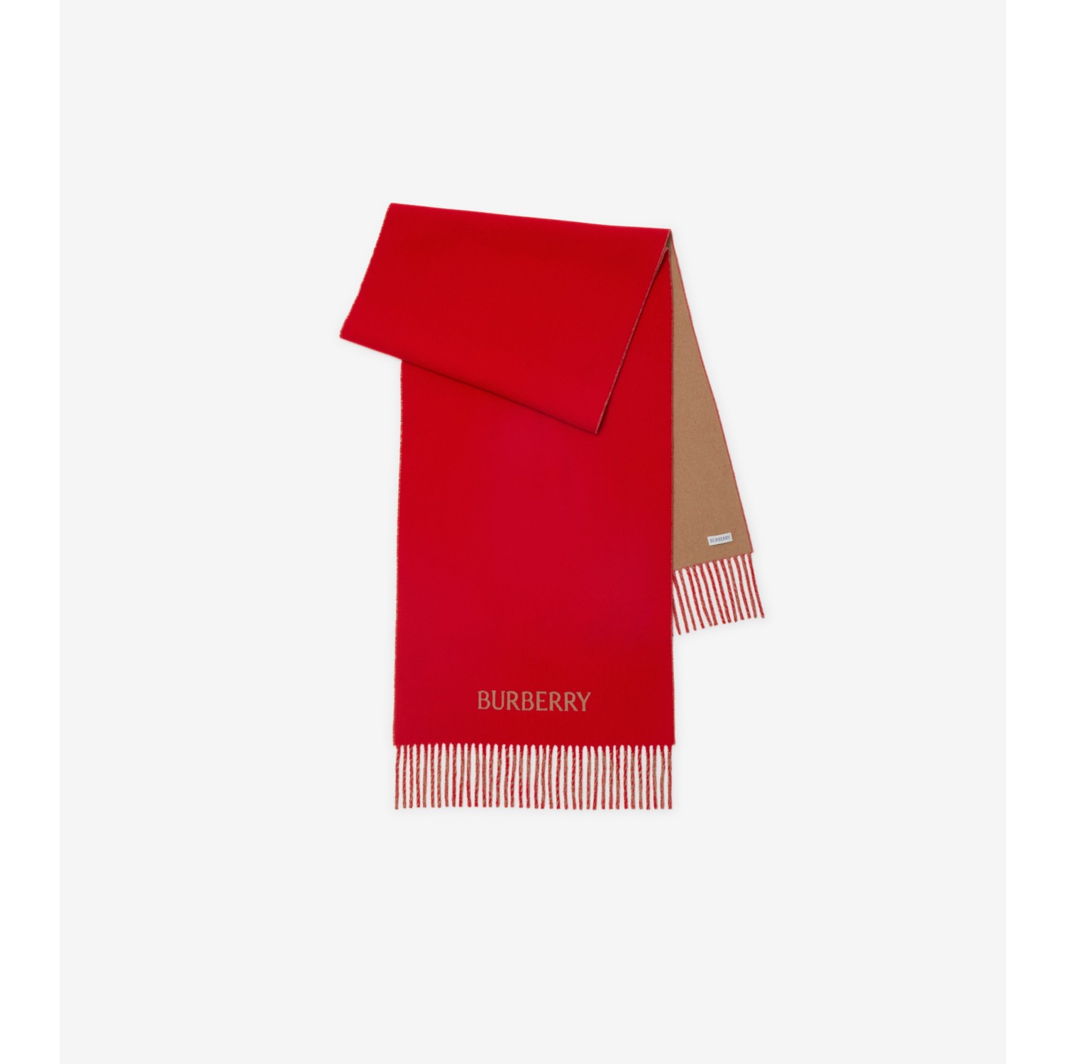 EKD Cashmere Reversible Scarf in Pillar/camel | Burberry® Official