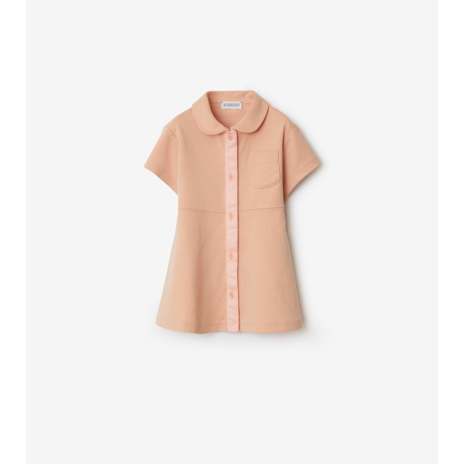 Robe en jersey de coton Rose Corail Enfant Site officiel Burberry