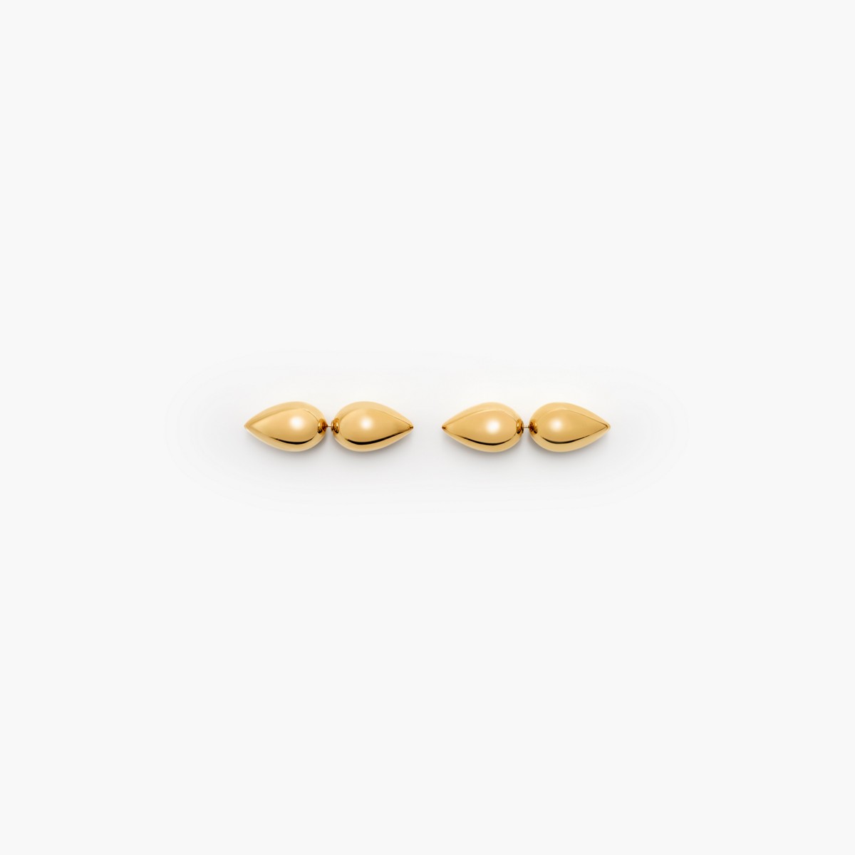 Shop Burberry Large Spear Stud Earrings In Gold