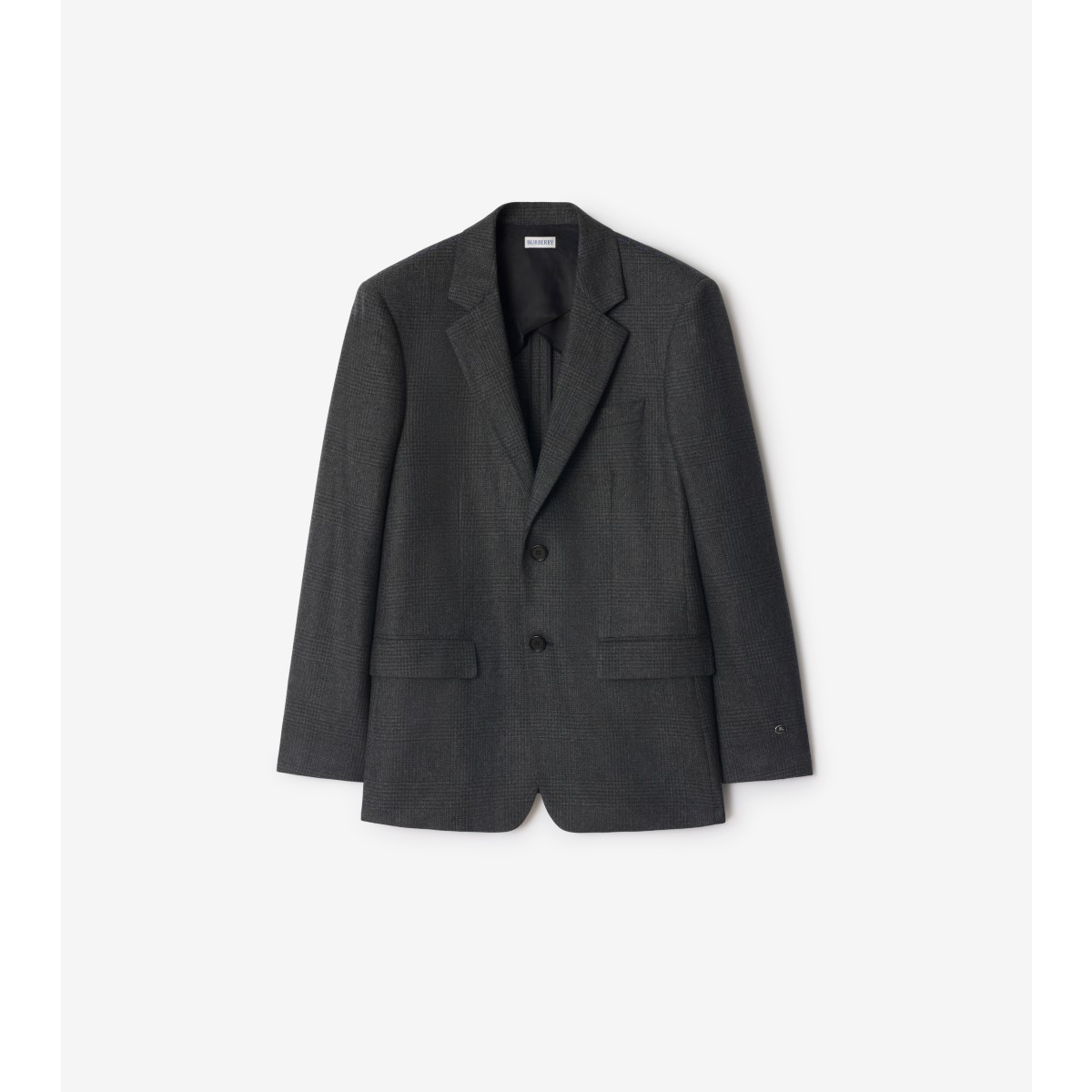  Check Wool Cashmere Tailored Jacket